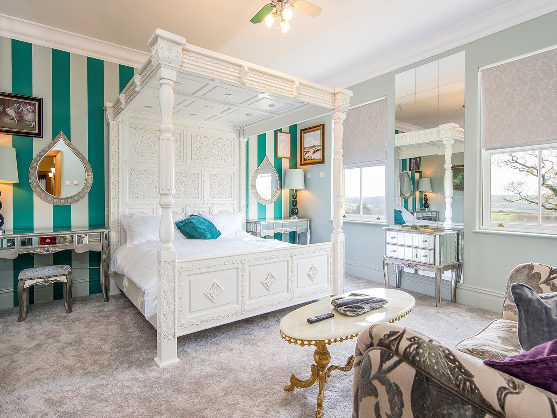 Luxe Georgisch landhuis met zwembad, sauna & privébioscoop voor 24 personen in Carmarthen - foto 36