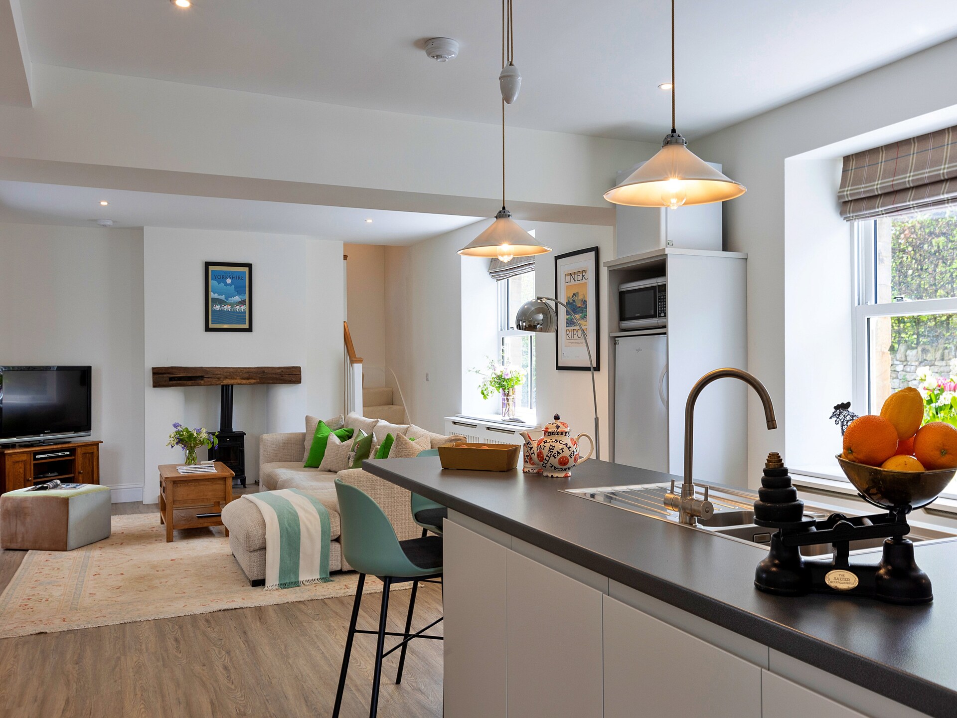 Luxe landhuis voor 2 bij Grantley Hall met balkon en weids uitzicht - foto 11