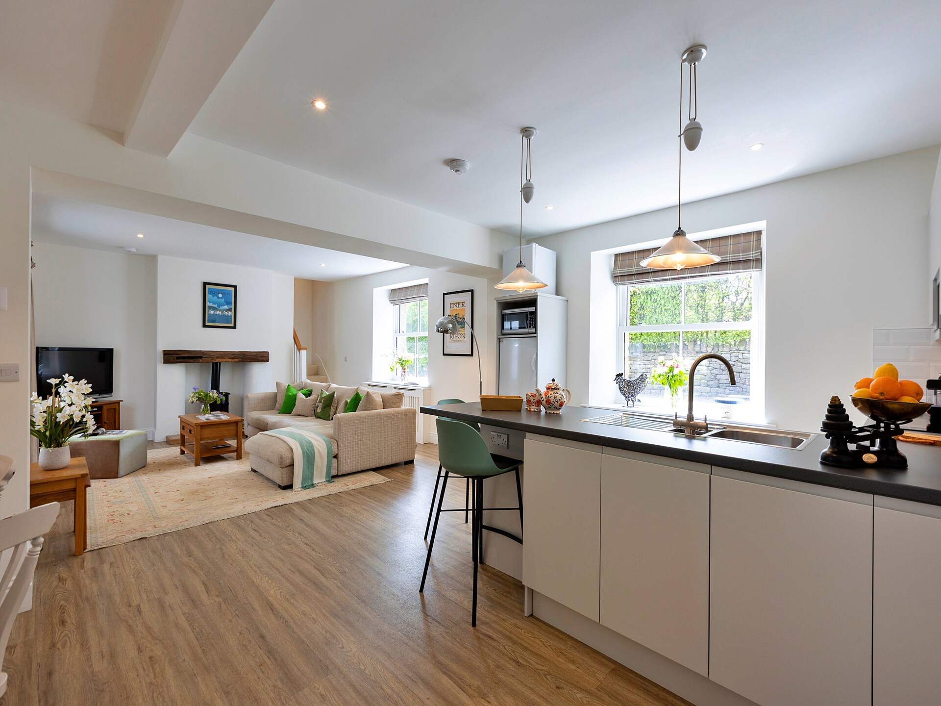 Luxe landhuis voor 2 bij Grantley Hall met balkon en weids uitzicht - foto 13