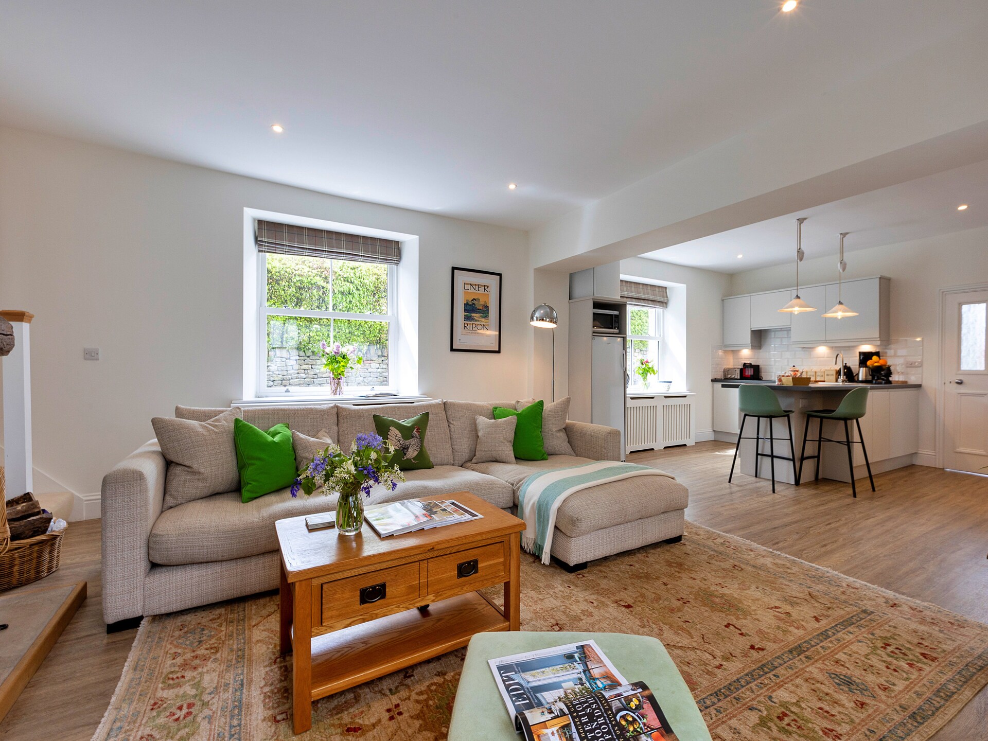Luxe landhuis voor 2 bij Grantley Hall met balkon en weids uitzicht - foto 9