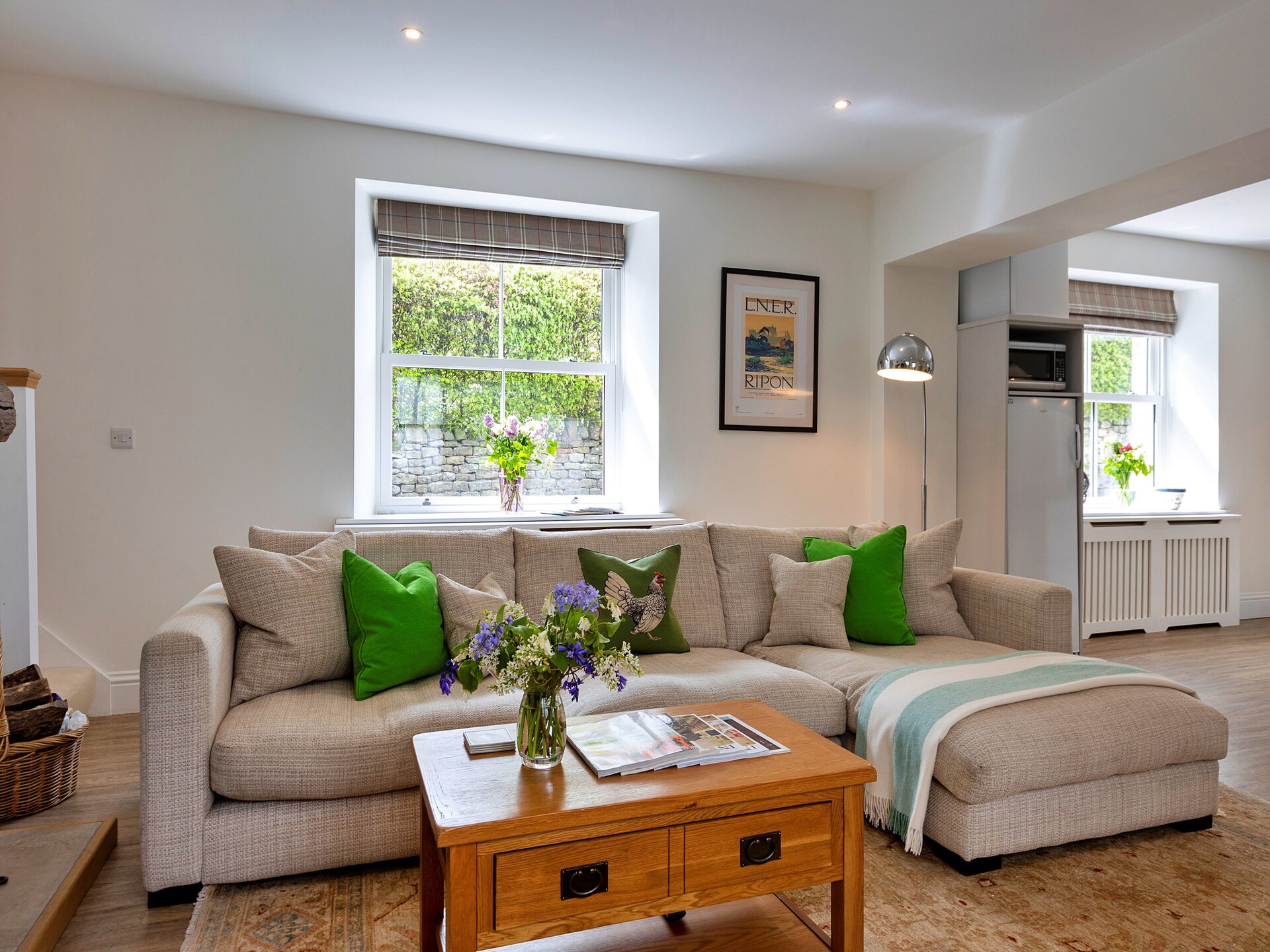 Luxe landhuis voor 2 bij Grantley Hall met balkon en weids uitzicht - foto 7