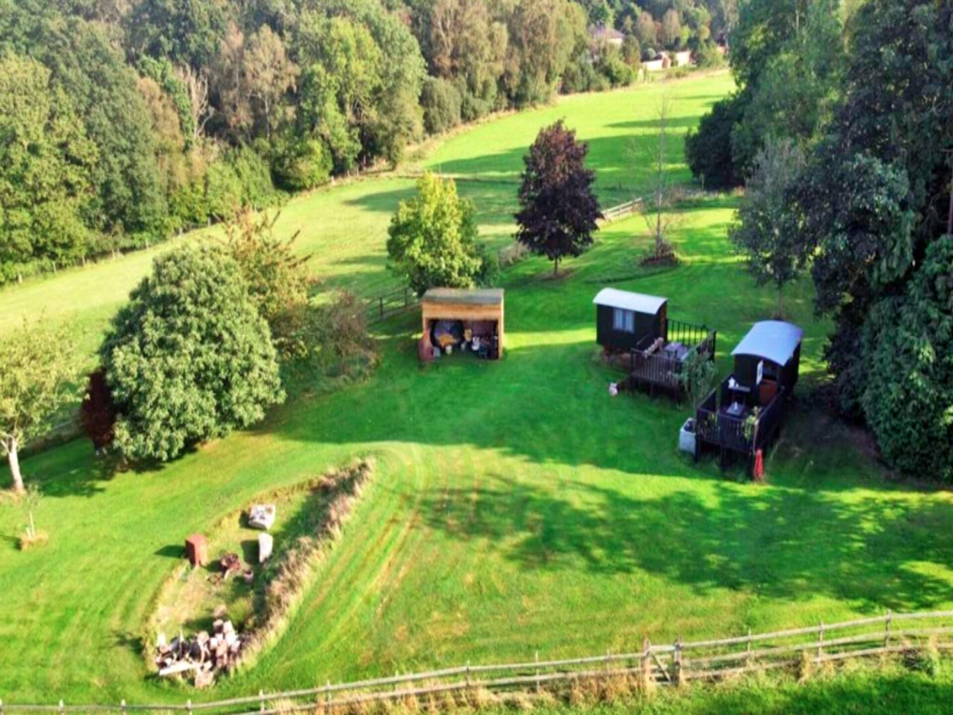 Romantische Shepherd's Hut voor 4 op Hilltop Farm bij Romsey en New Forest - foto 17