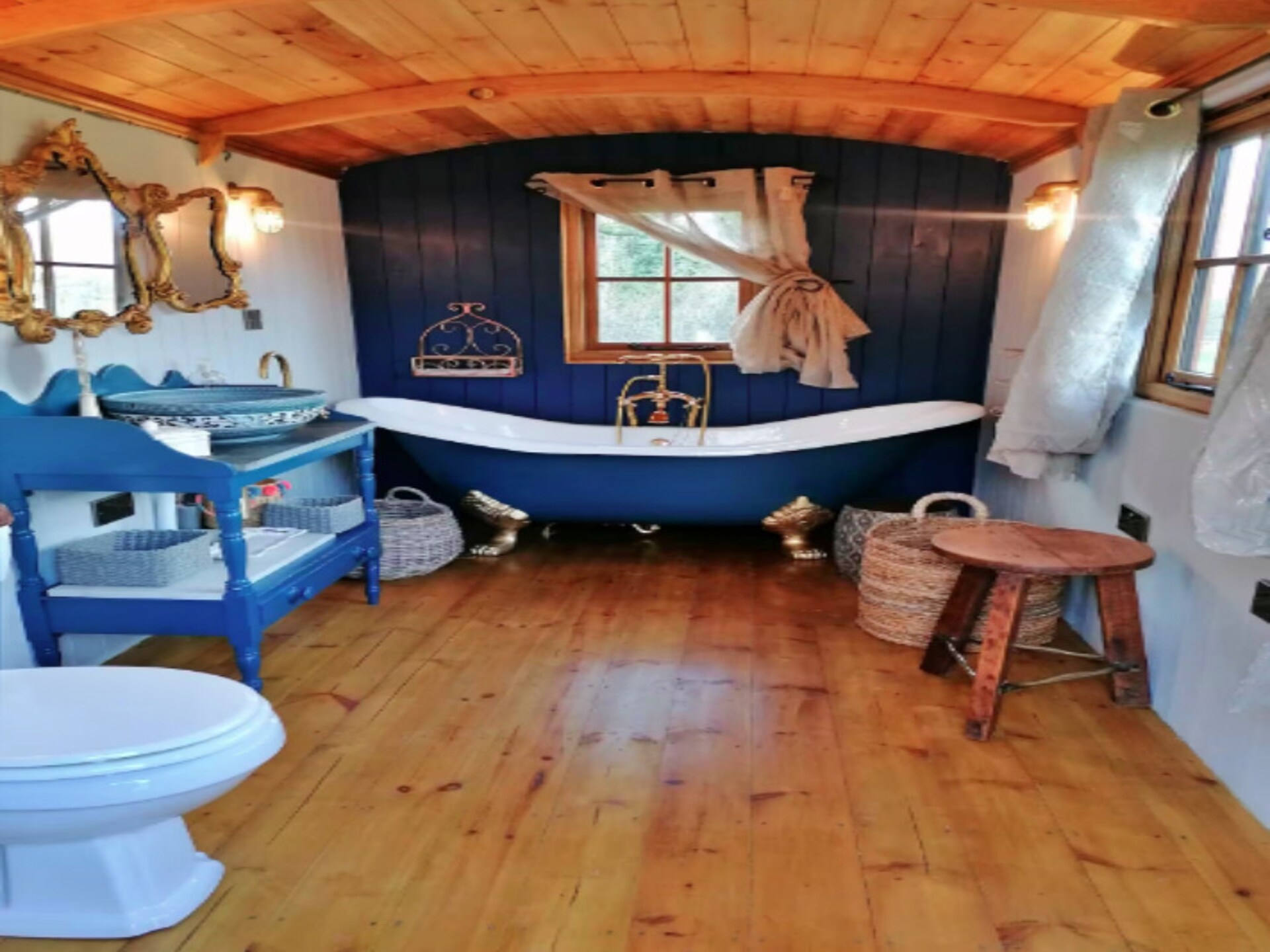 Romantische Shepherd's Hut voor 4 op Hilltop Farm bij Romsey en New Forest - foto 14