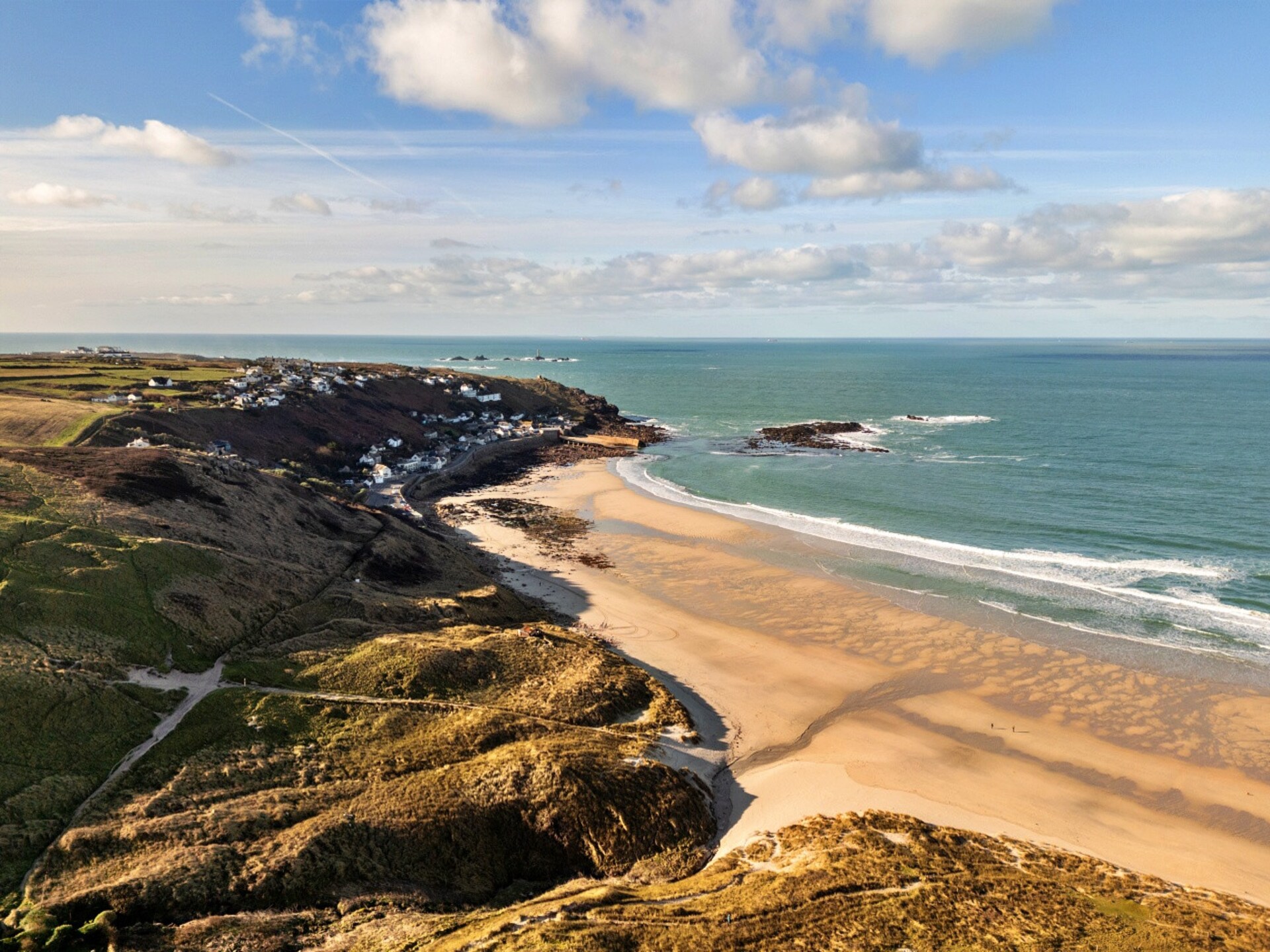 Klifvilla Bishop Rock: Uitzicht op zee in Sennen, Cornwall - foto 18