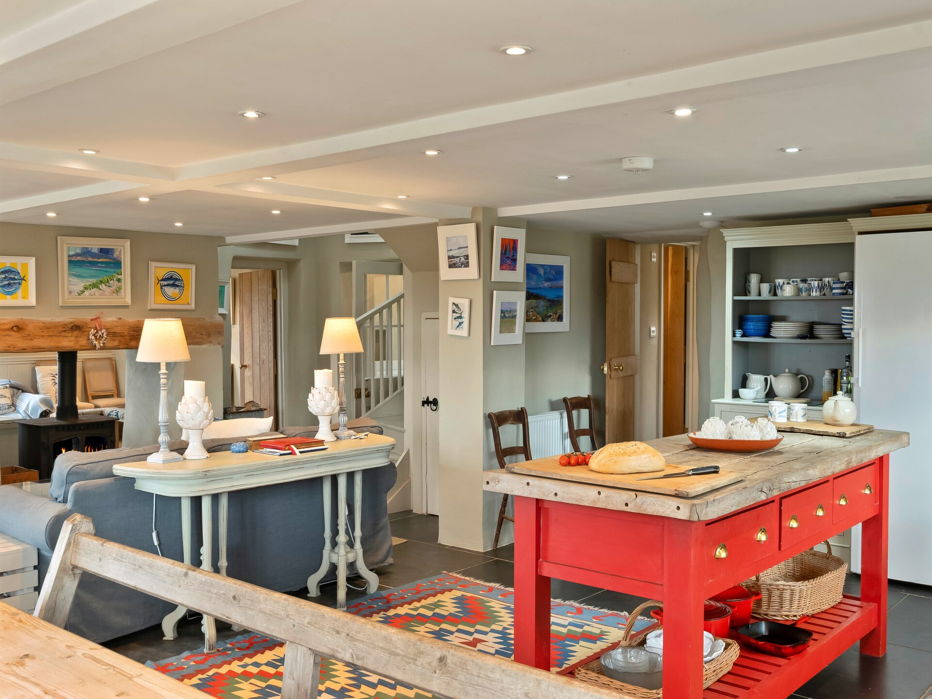 St Eval School House: Historisch schoolgebouw met zeezicht voor 10 personen in Noord-Cornwall - foto 13