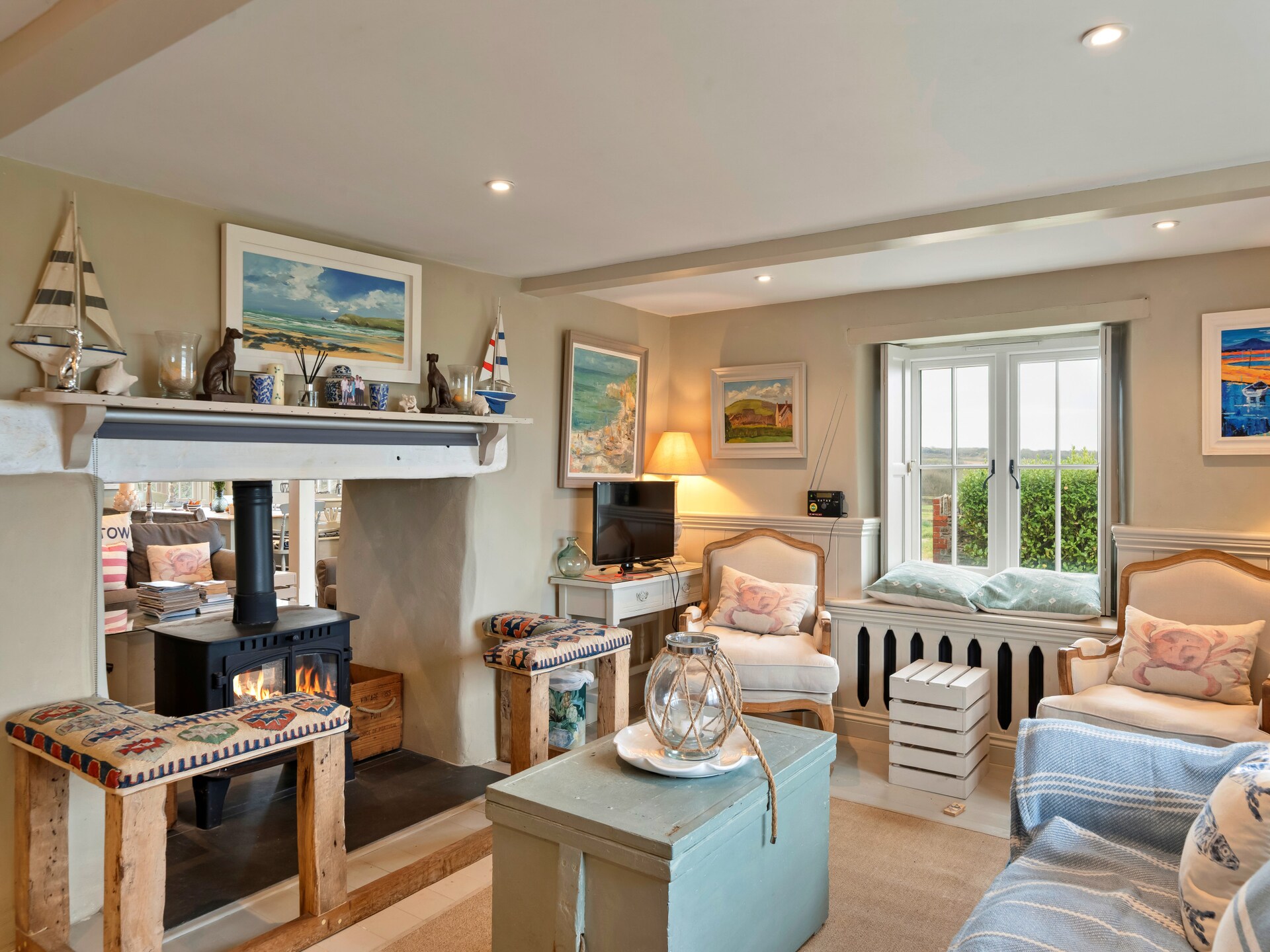 St Eval School House: Historisch schoolgebouw met zeezicht voor 10 personen in Noord-Cornwall - foto 12