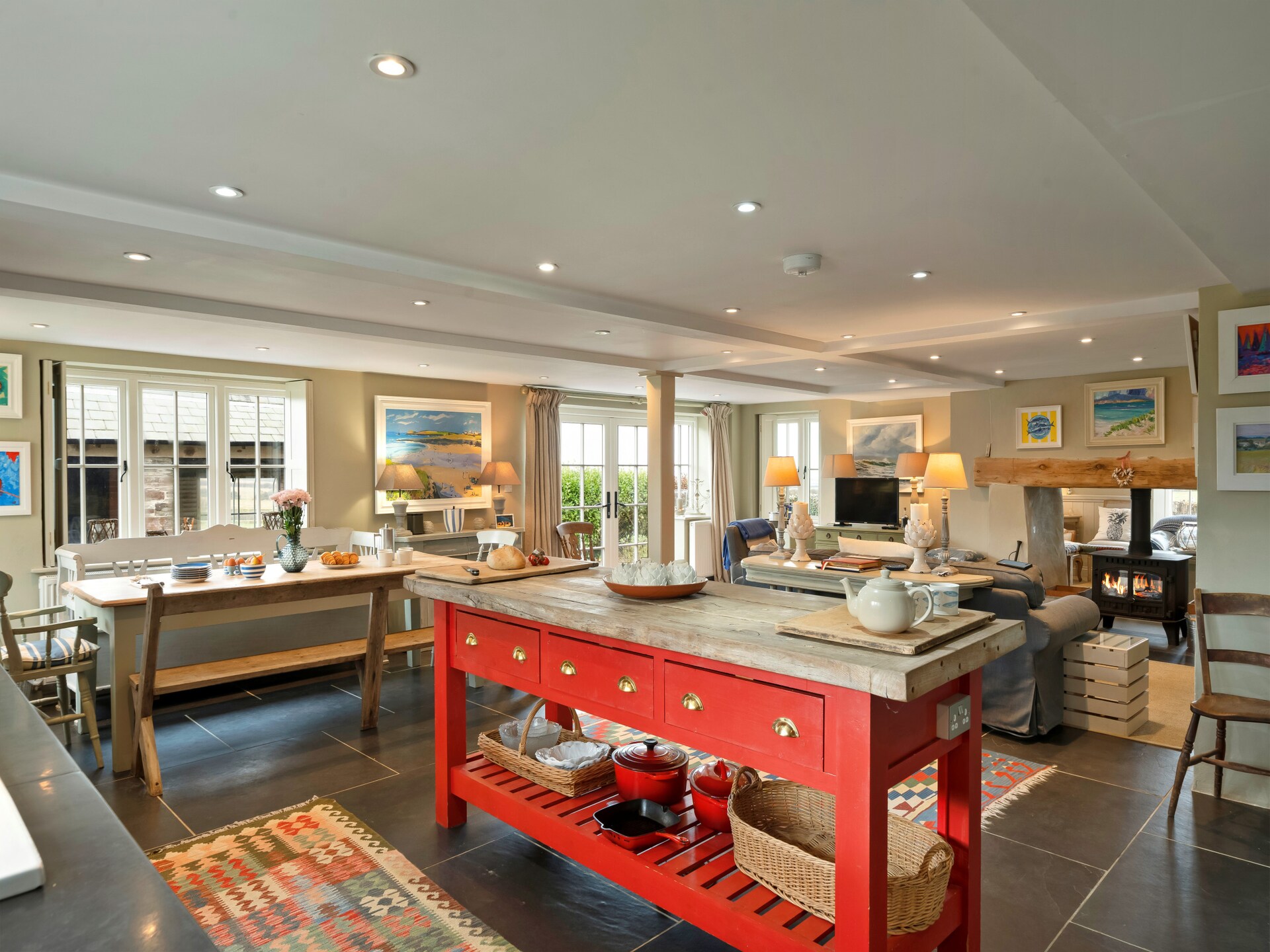 St Eval School House: Historisch schoolgebouw met zeezicht voor 10 personen in Noord-Cornwall - foto 5