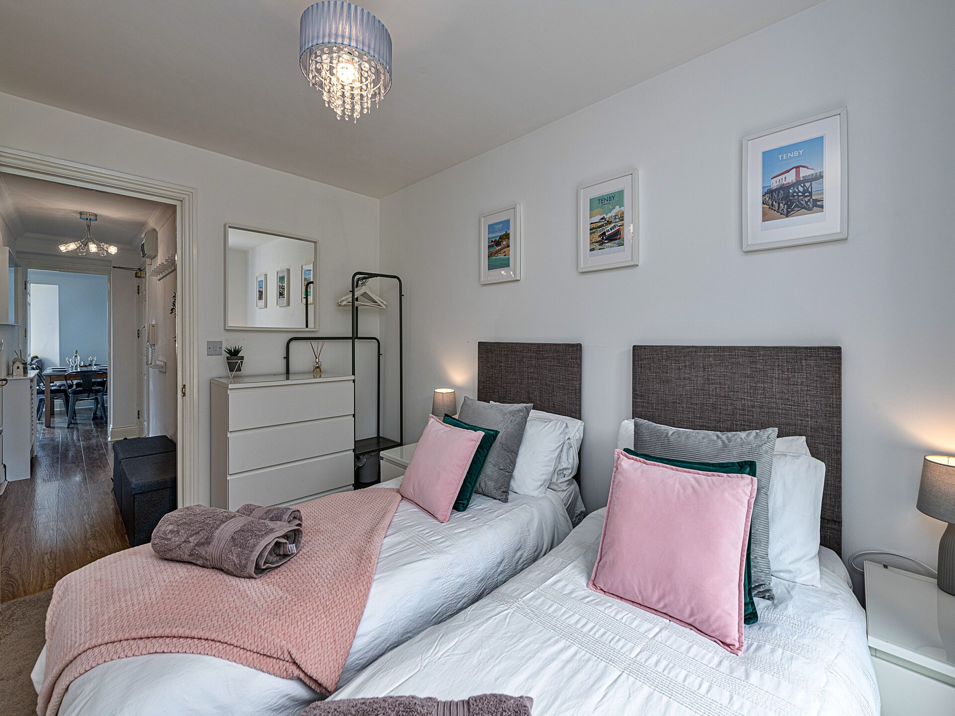 Licht appartement met balkon en zeezicht nabij South Beach in Tenby - foto 18