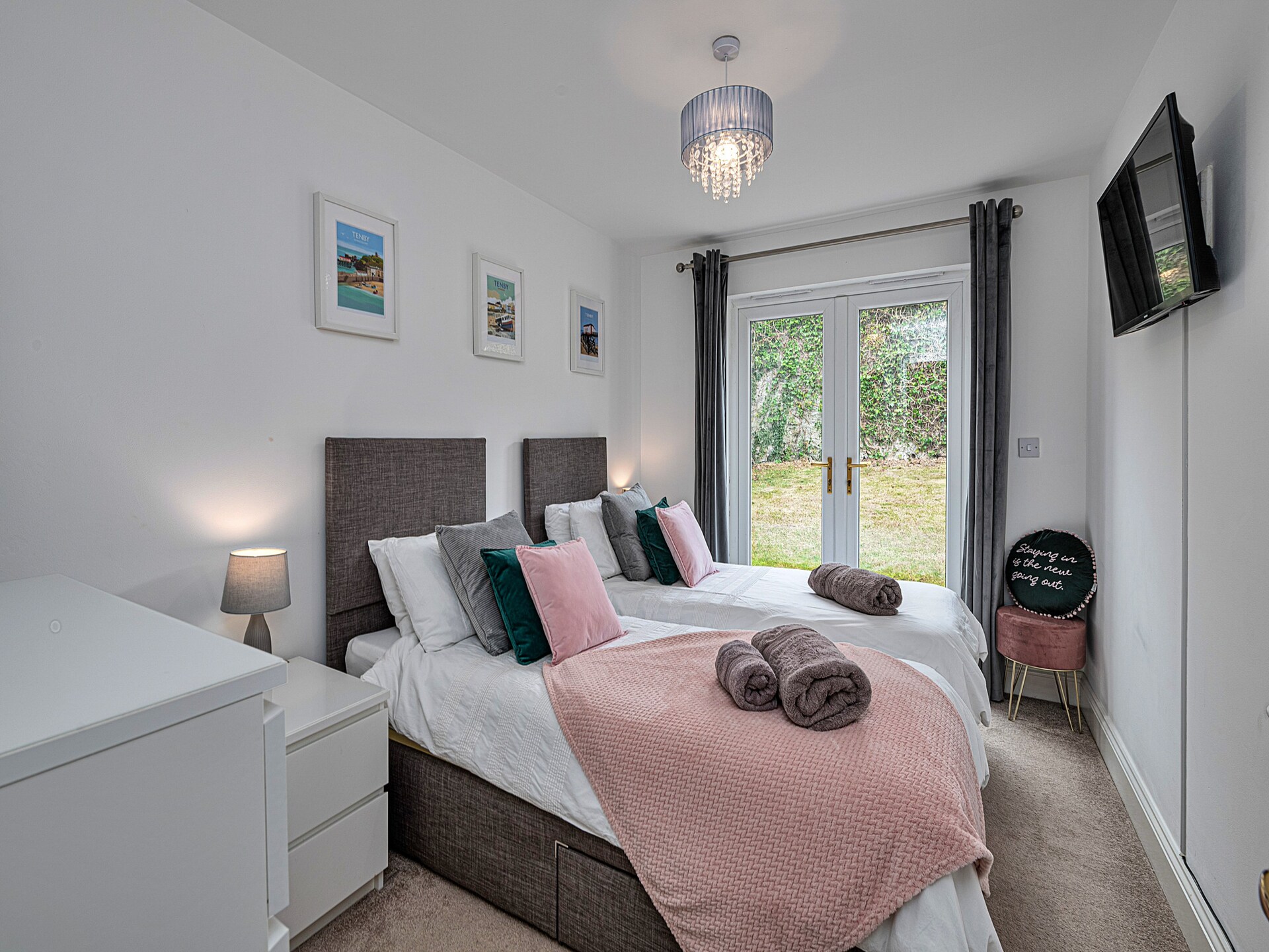 Licht appartement met balkon en zeezicht nabij South Beach in Tenby - foto 19
