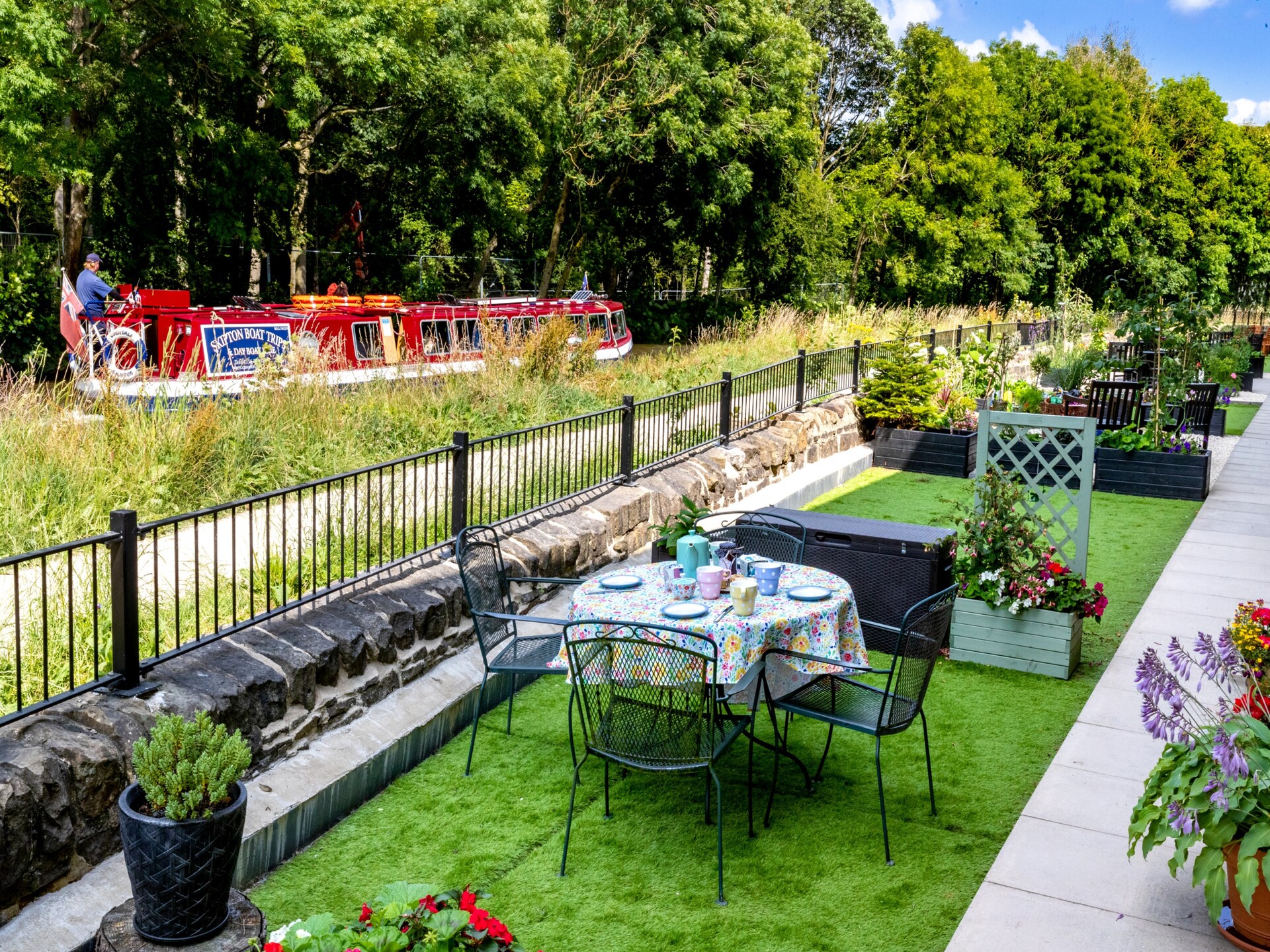 Licht appartement aan het kanaal met tuin, vlakbij Skipton - foto 13