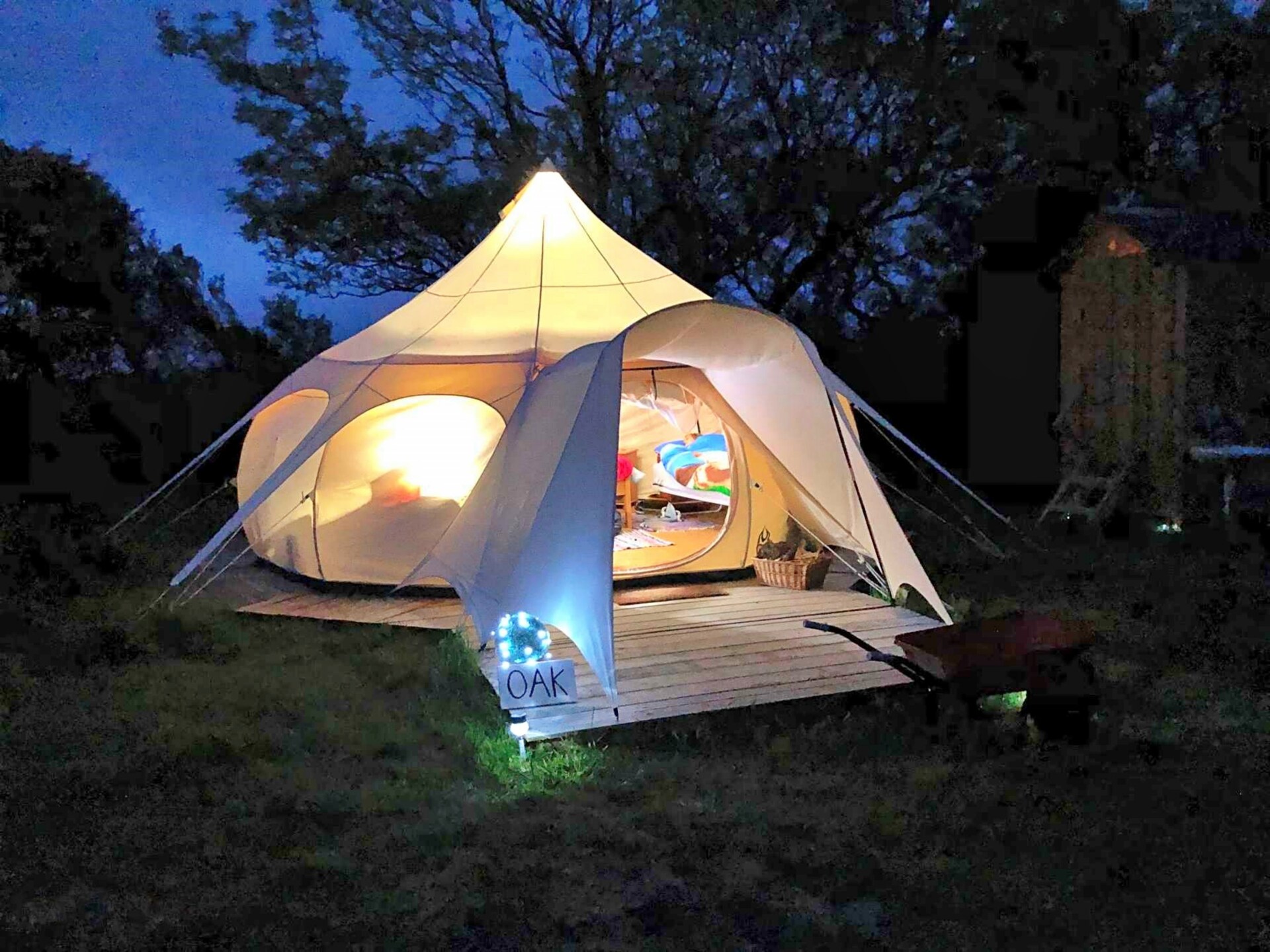 Unieke glamping in Oak Lotus Belle Tent op melkveebedrijf bij Ilfracombe - foto 22