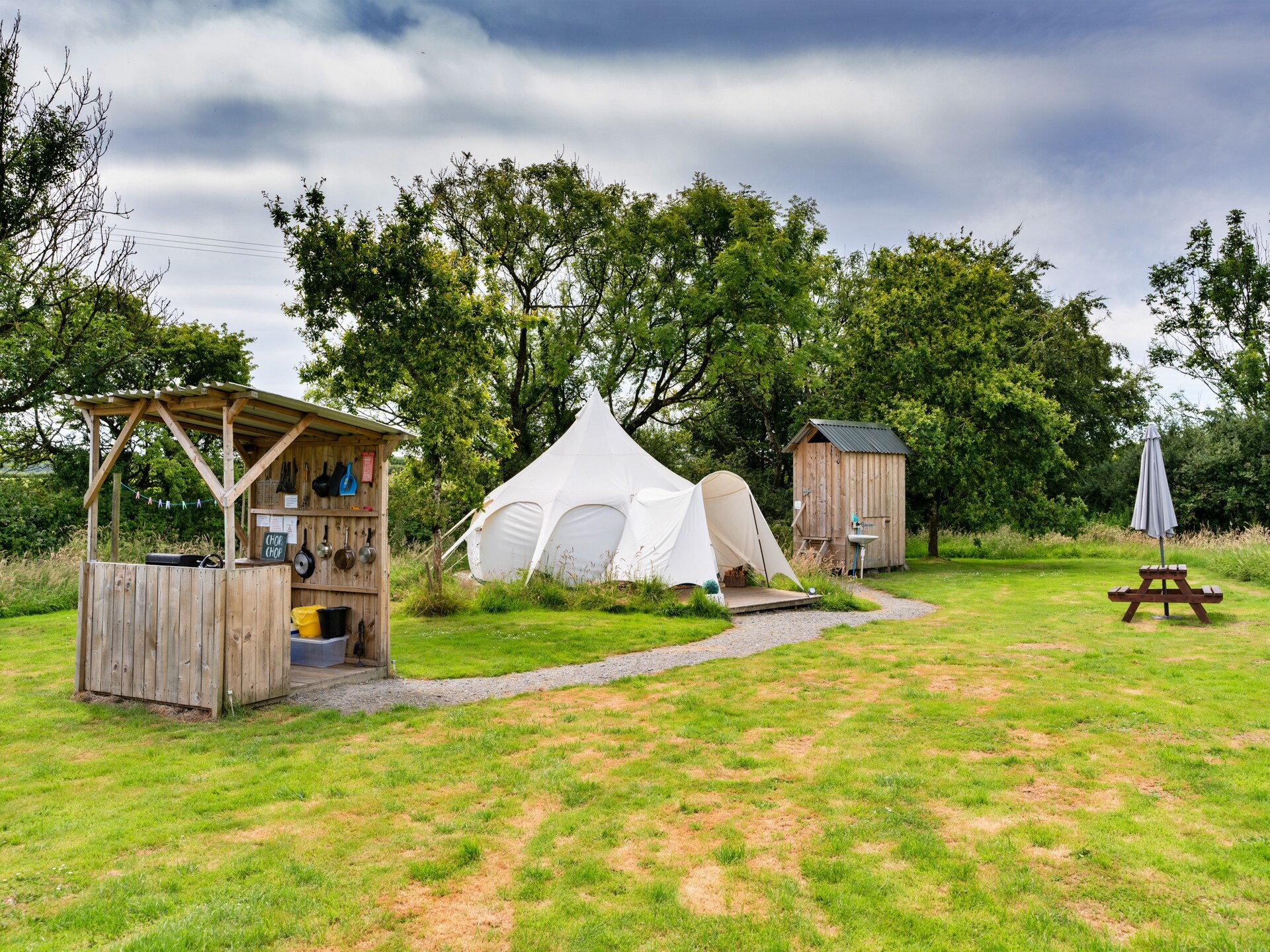 Unieke glamping in Oak Lotus Belle Tent op melkveebedrijf bij Ilfracombe - foto 20