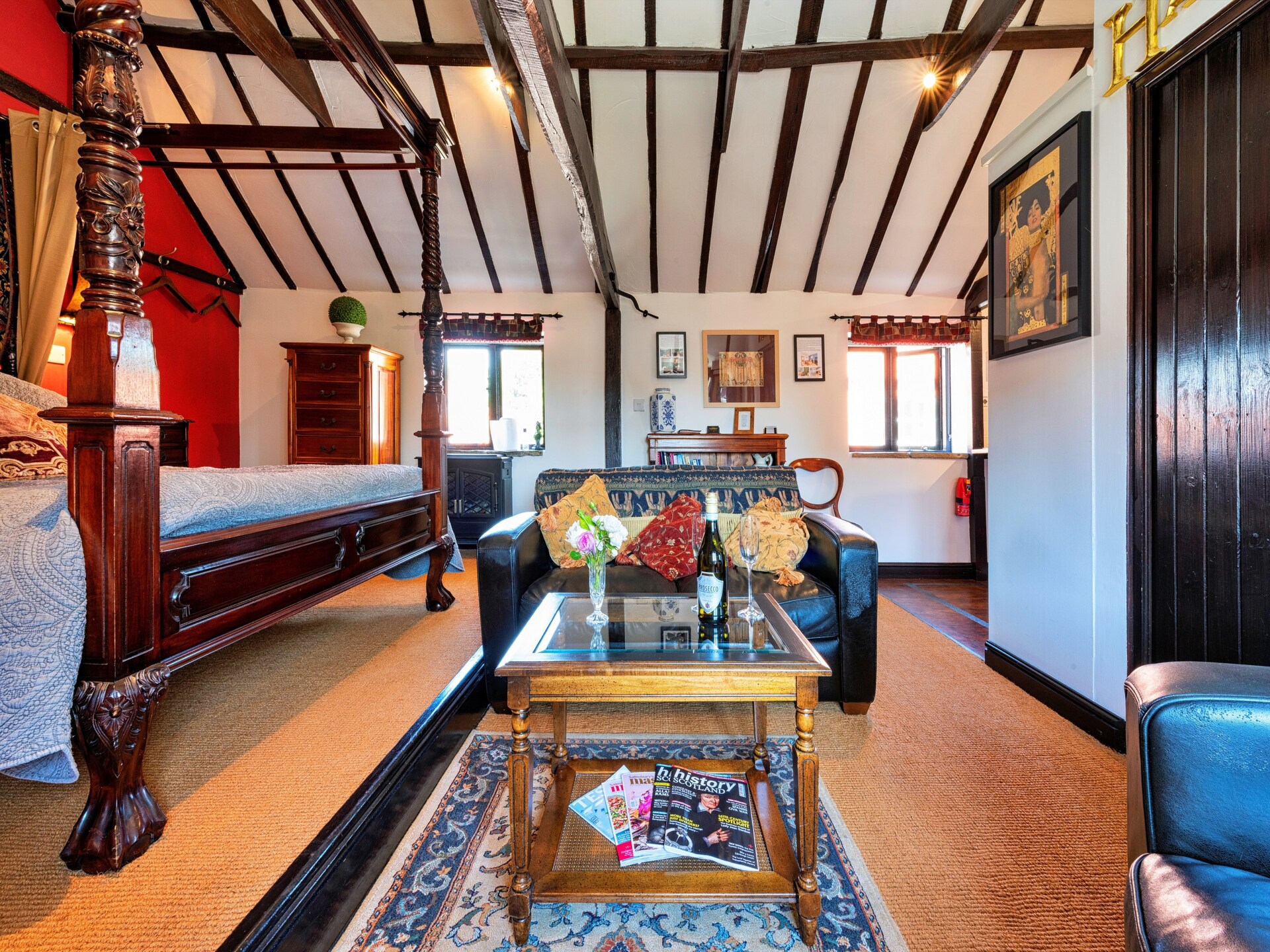 The Hayloft: Romantisch appartement met hemelbed nabij Newark en Lincoln - foto 10