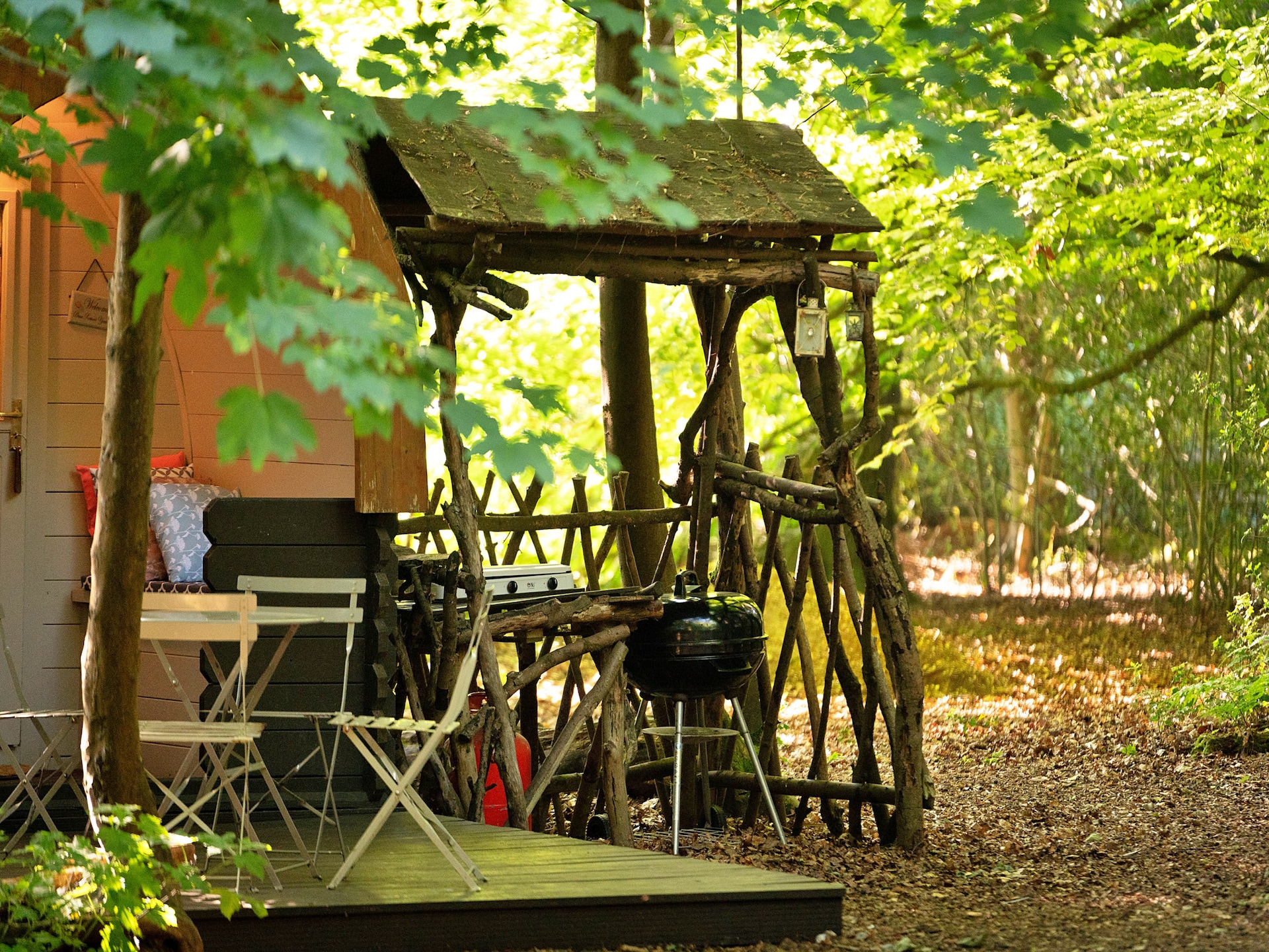 Glamping in eeuwenoud bos: Bluebelle Pod bij Newbury - foto 3