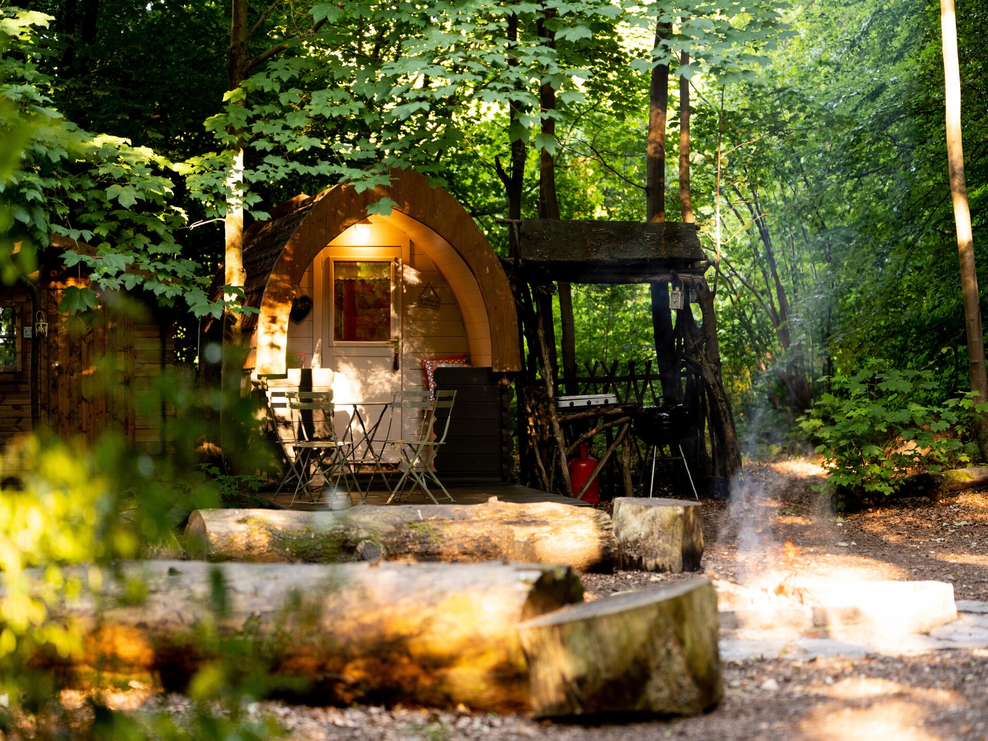 Glamping in eeuwenoud bos: Bluebelle Pod bij Newbury - foto 11