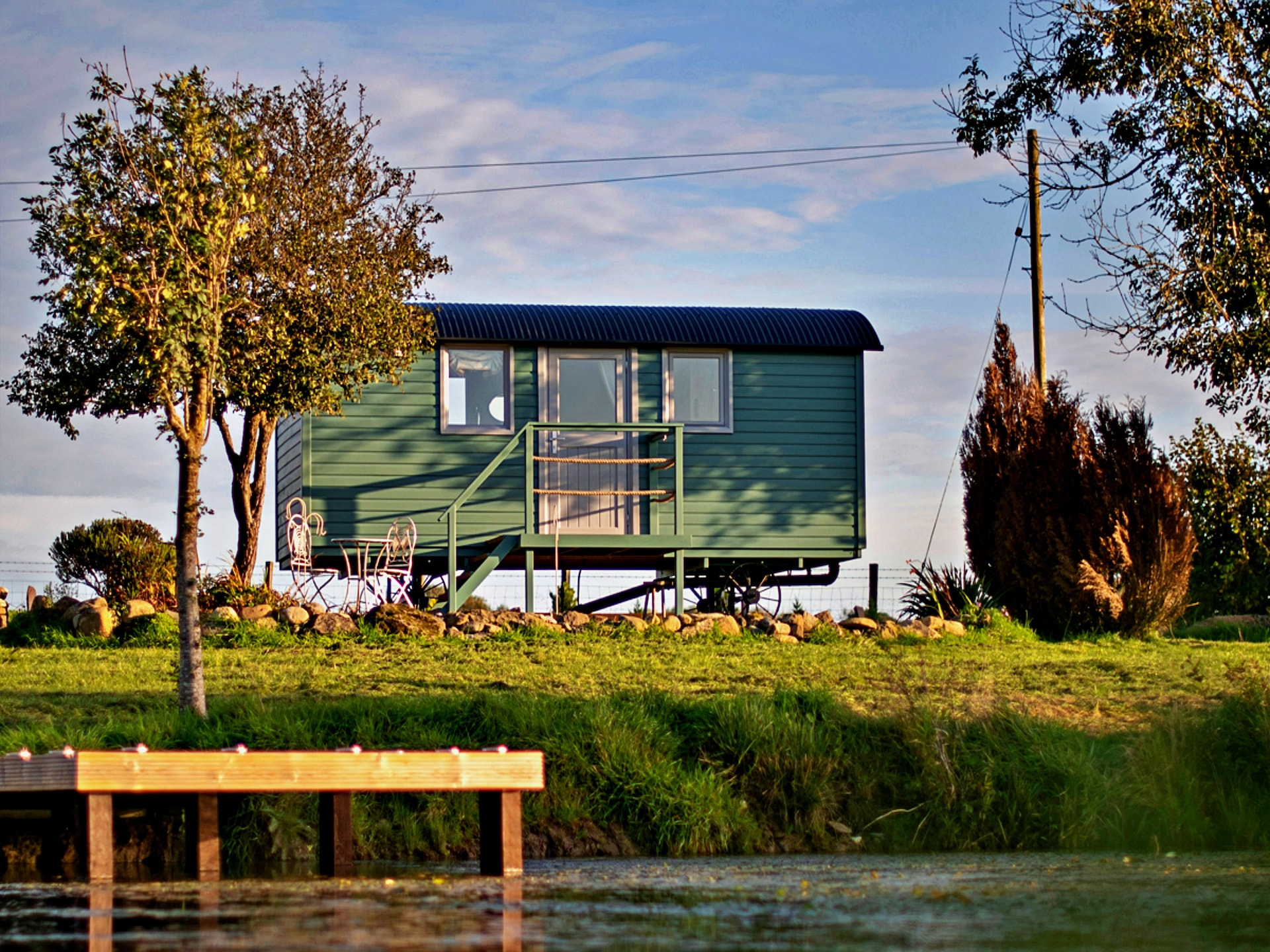 Sfeervol chalet 'Joan' Shepherds Hut in Pwllheli - foto 4