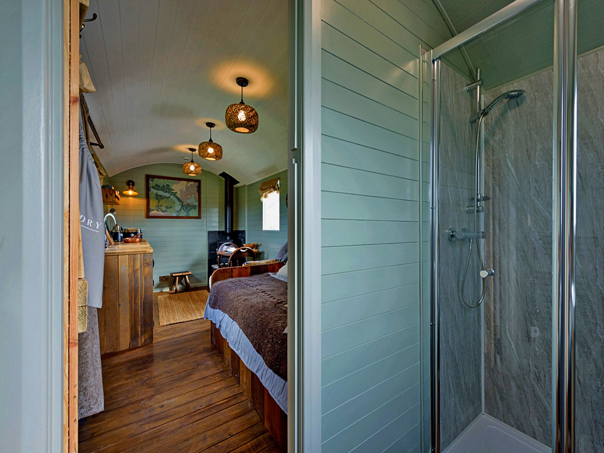 Sfeervol chalet 'Joan' Shepherds Hut in Pwllheli - foto 12