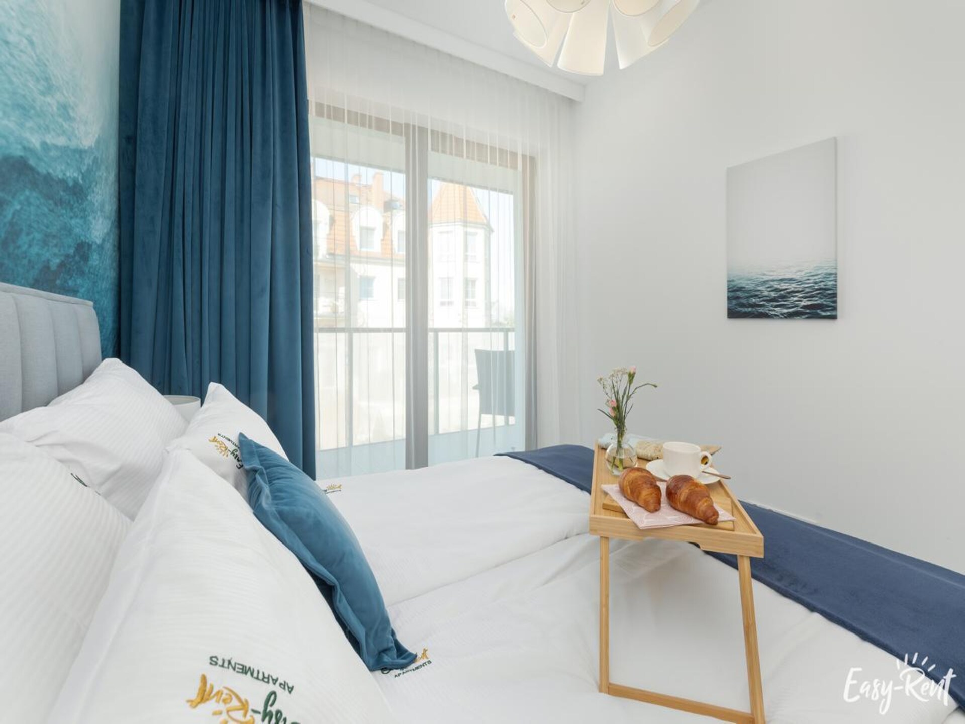 Niechorze appartement op 40 meter van het strand met zeezicht en balkon - foto 14