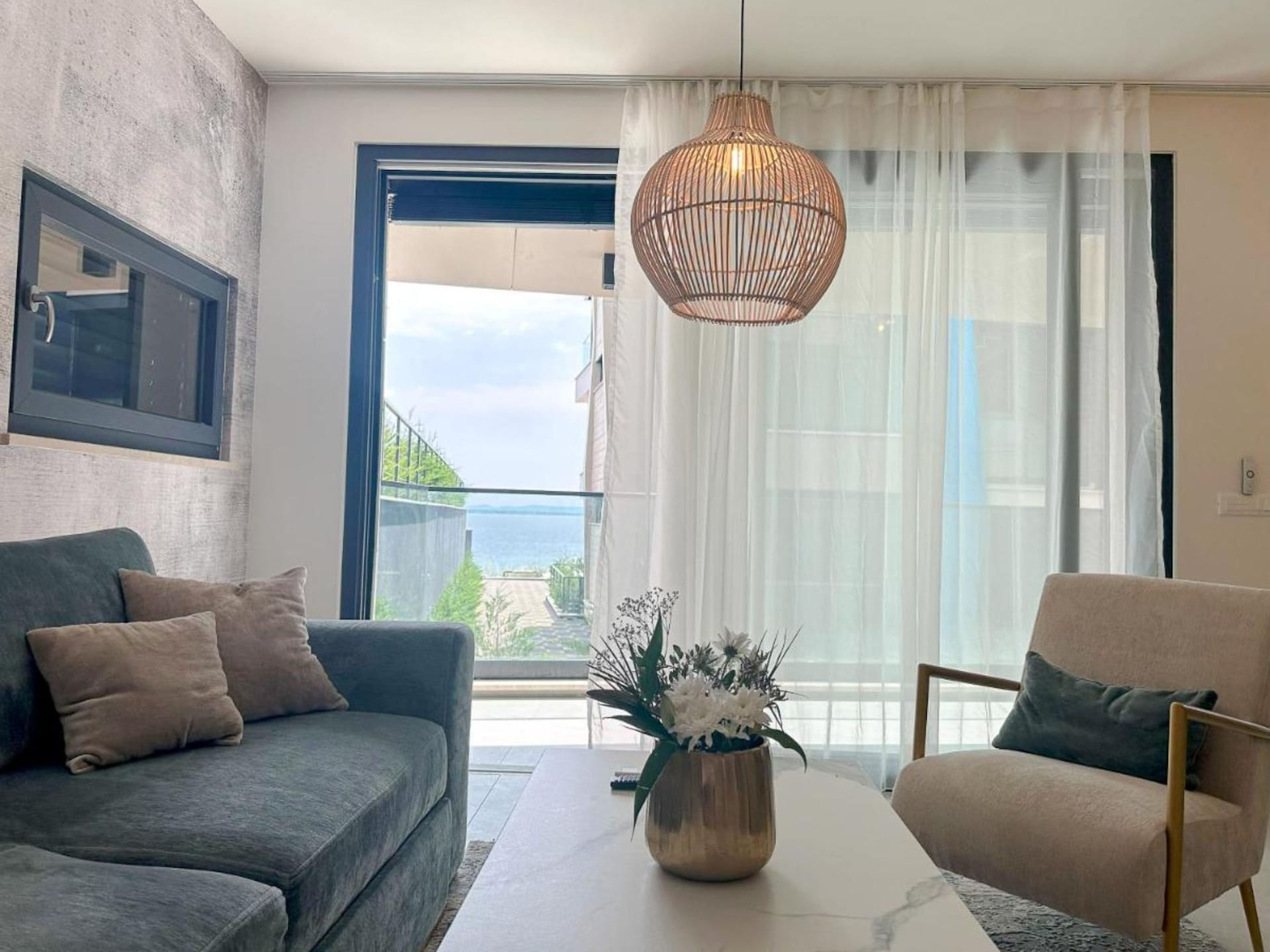 Aan het strand: Modern appartement in Kozino voor 4 personen - foto 5