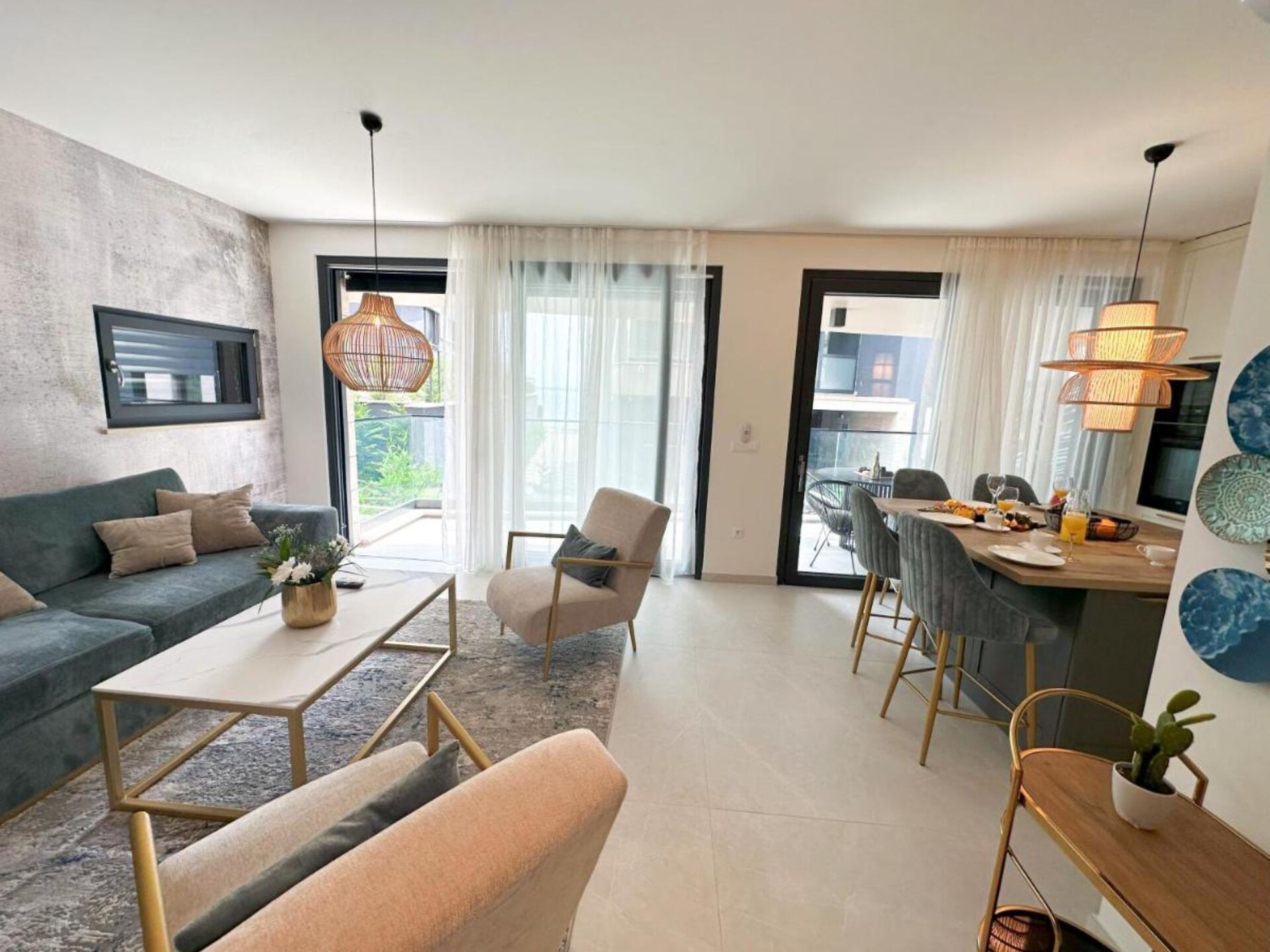 Aan het strand: Modern appartement in Kozino voor 4 personen - foto 6