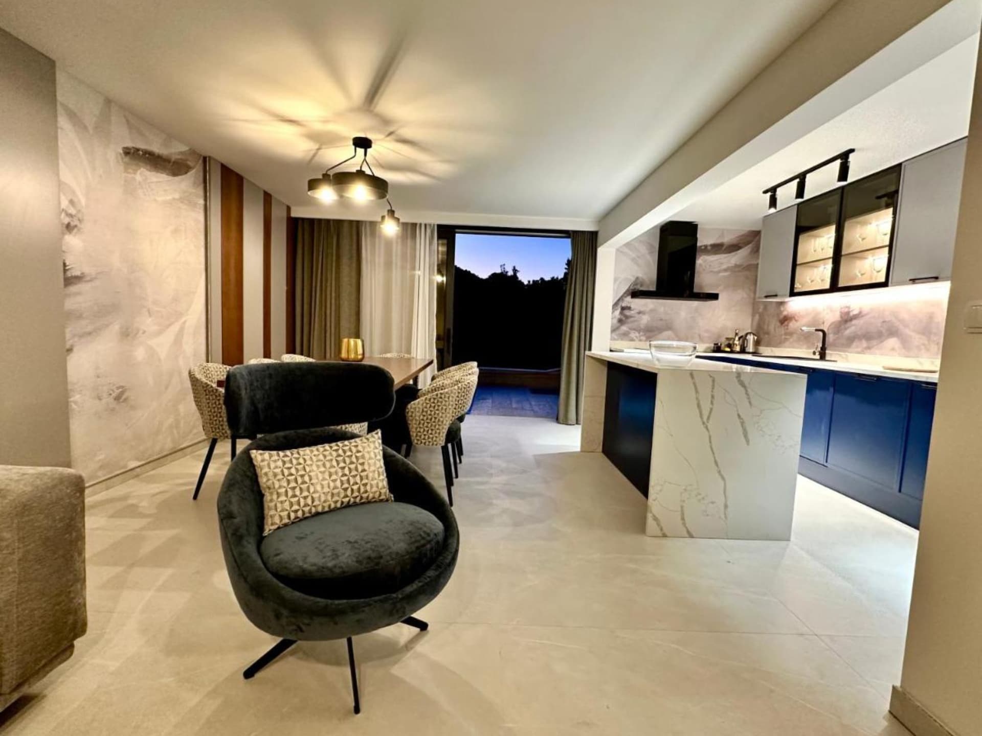 Aan het strand: Luxe appartement met privézwembad in Kozino - foto 8