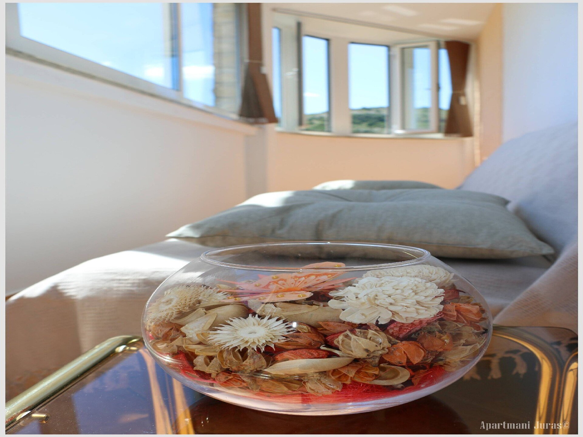 Studio met balkon en zijdelings zeezicht op 100m van het strand in Rogoznica - foto 1