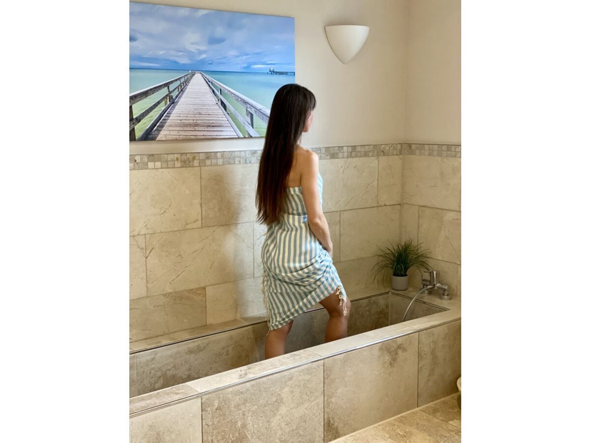 Romantisch appartement met privé-wellness in rietgedekt huis te Zingst - foto 28