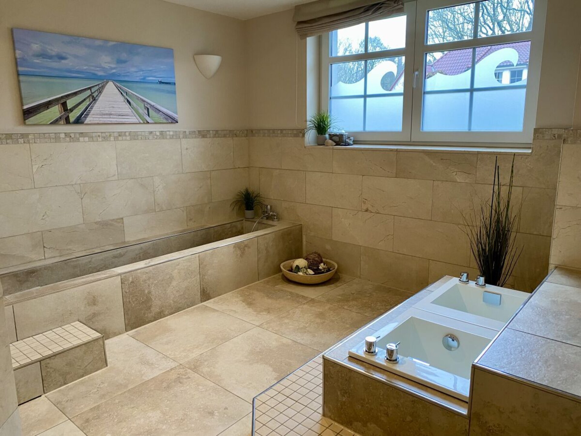 Romantisch appartement met privé-wellness in rietgedekt huis te Zingst - foto 29