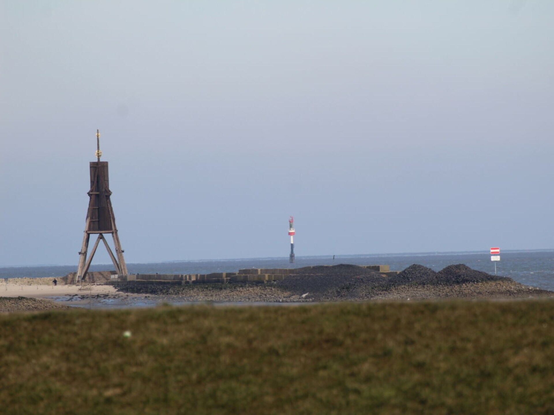 Appartement aan de dijk met weids uitzicht op zee en Kugelbake - foto 25