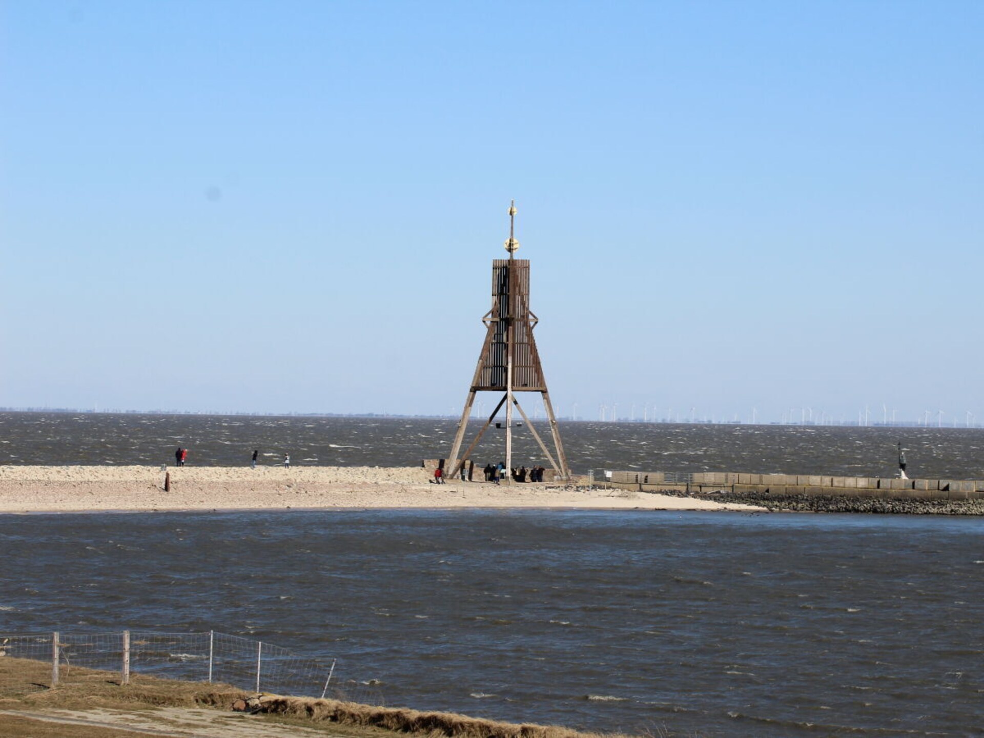 Appartement aan de dijk met weids uitzicht op zee en Kugelbake - foto 27