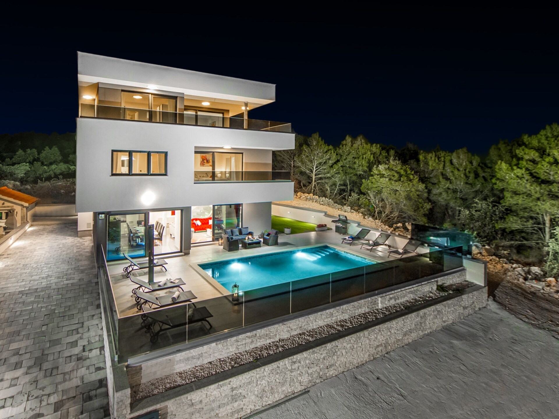 Villa Shaula: Modern 5-kamer villa met zwembad, sauna & gym nabij Šibenik - foto 26