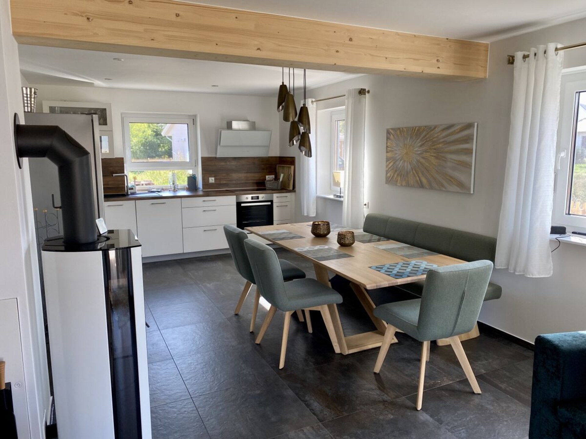 Modern houten vakantiehuis met sauna en zicht op het Great Warinermeer - foto 12