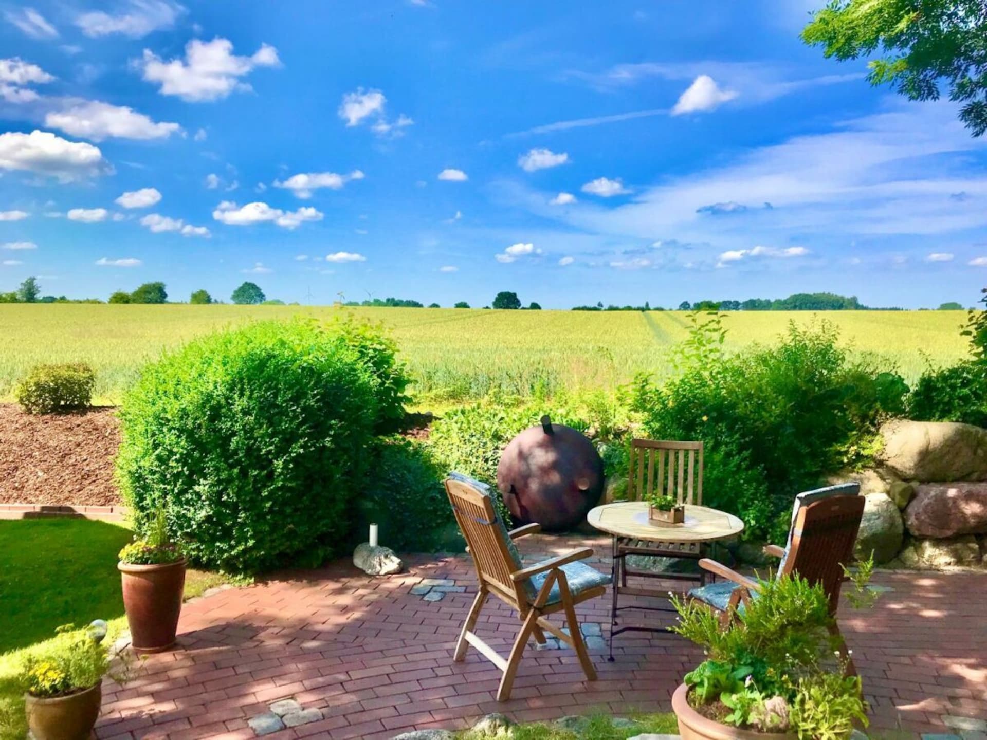 Licht vakantiehuis in Nehms met panoramisch uitzicht en terras - foto 5