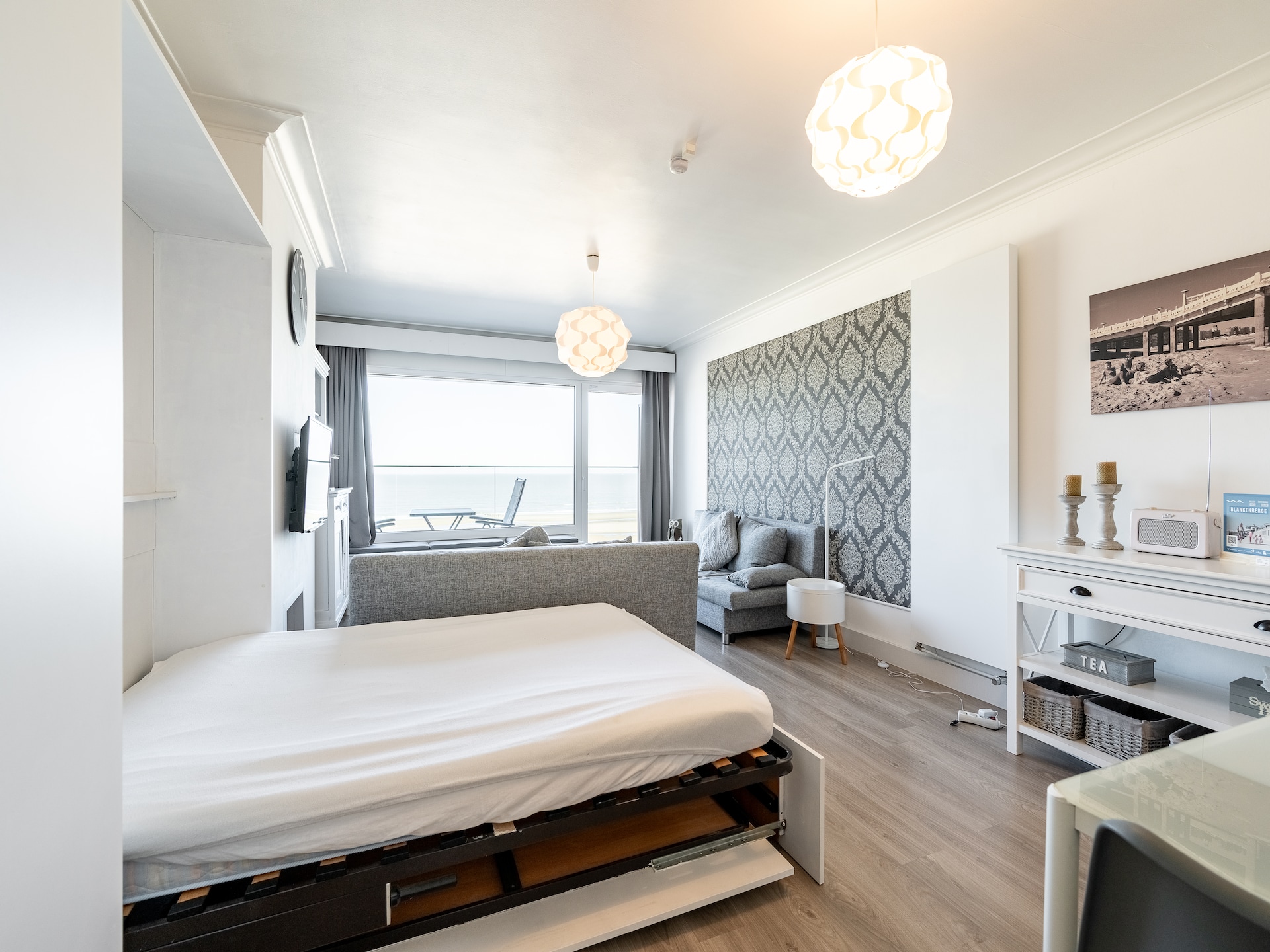 Studio met panoramisch zeezicht en twee zonnige terrassen in Blankenberge - foto 12