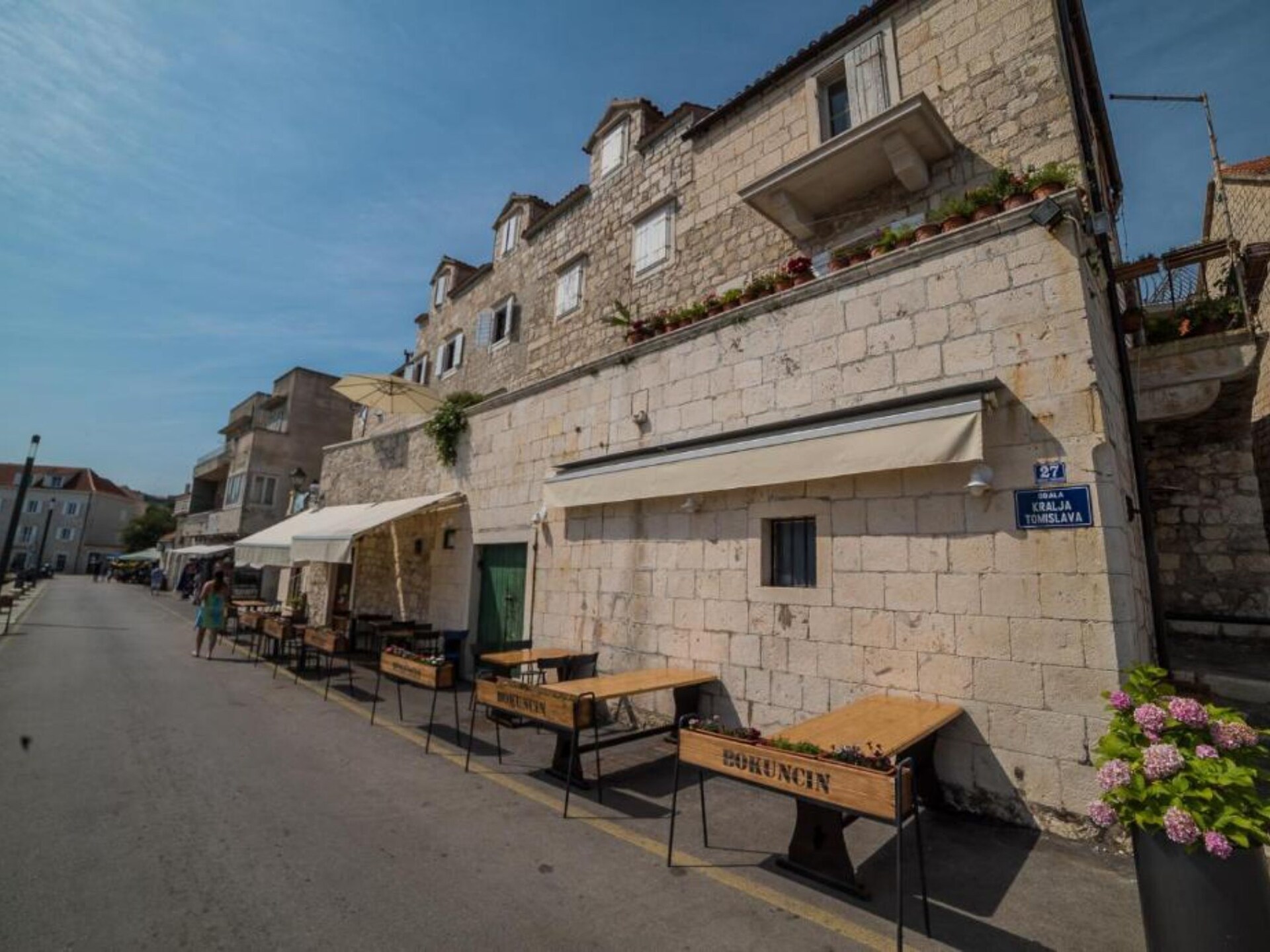 Authentiek stenen appartement met zeezicht op eiland Brač, 30m van strand - foto 28