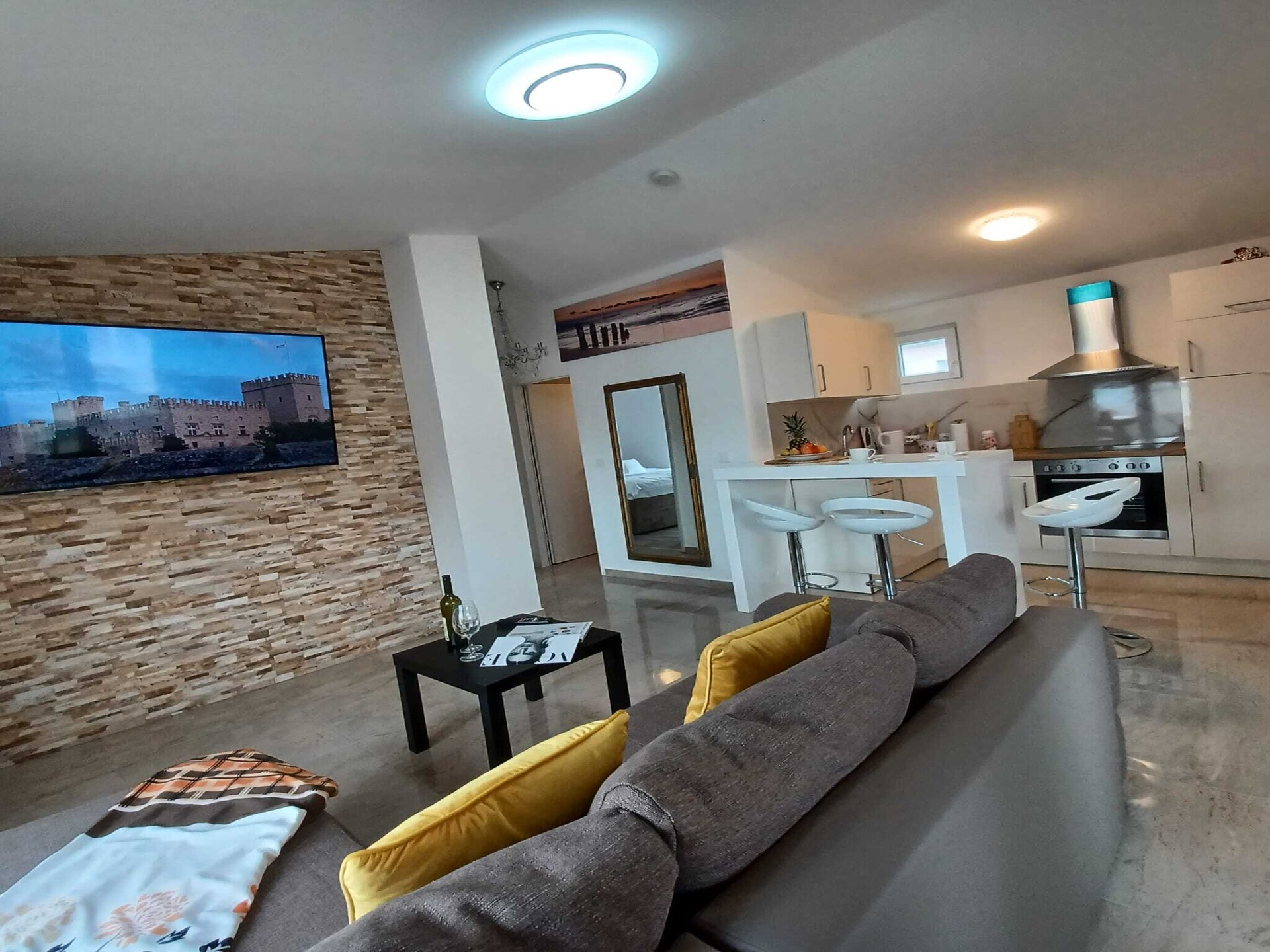 Appartement Vrsi direct aan zee met balkon en panoramisch uitzicht - foto 6