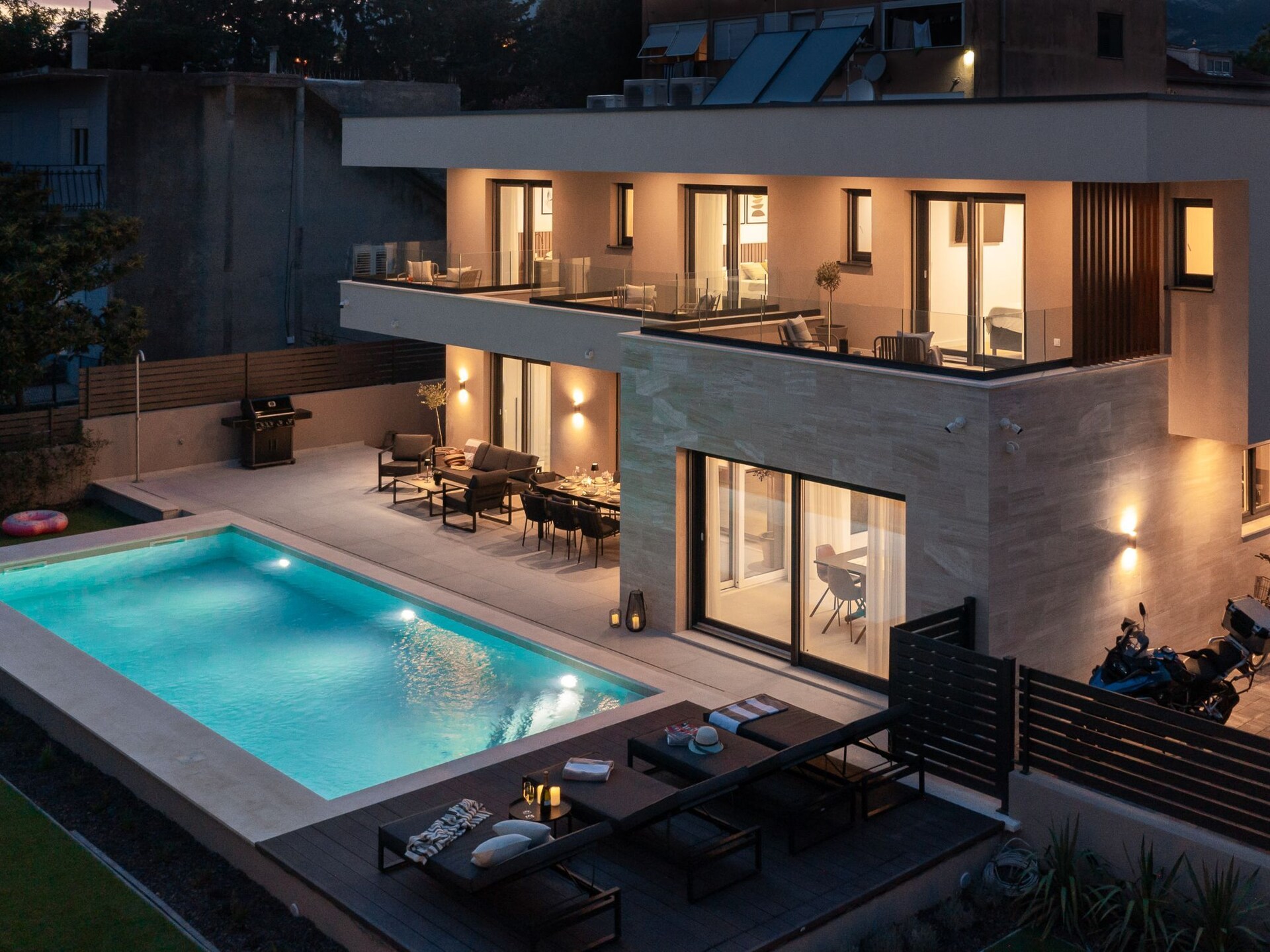 Villa Prima Lux: Ruim vakantiehuis met privézwembad op 400m van zee bij Split - foto 55