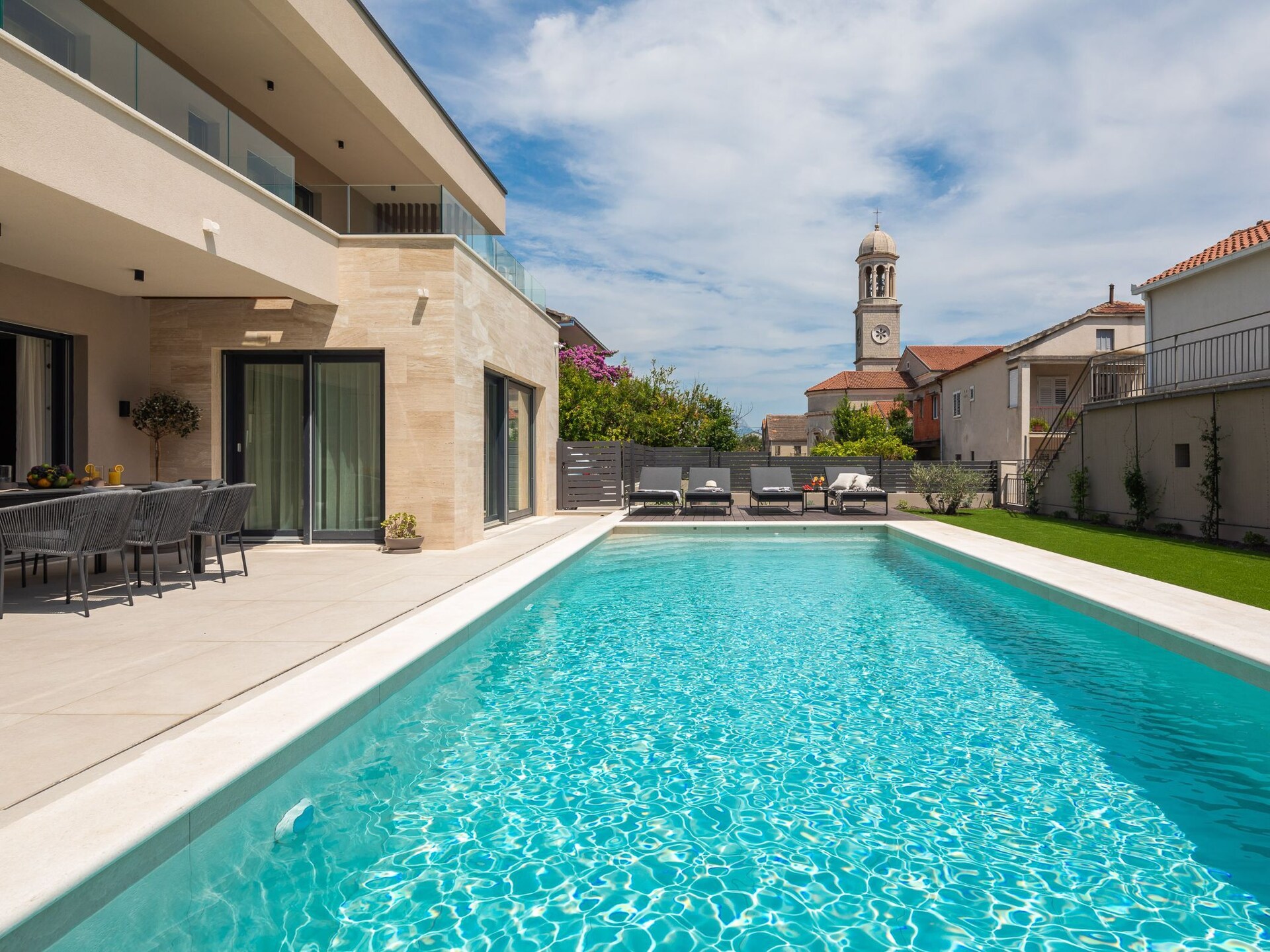Villa Prima Lux: Ruim vakantiehuis met privézwembad op 400m van zee bij Split - foto 70