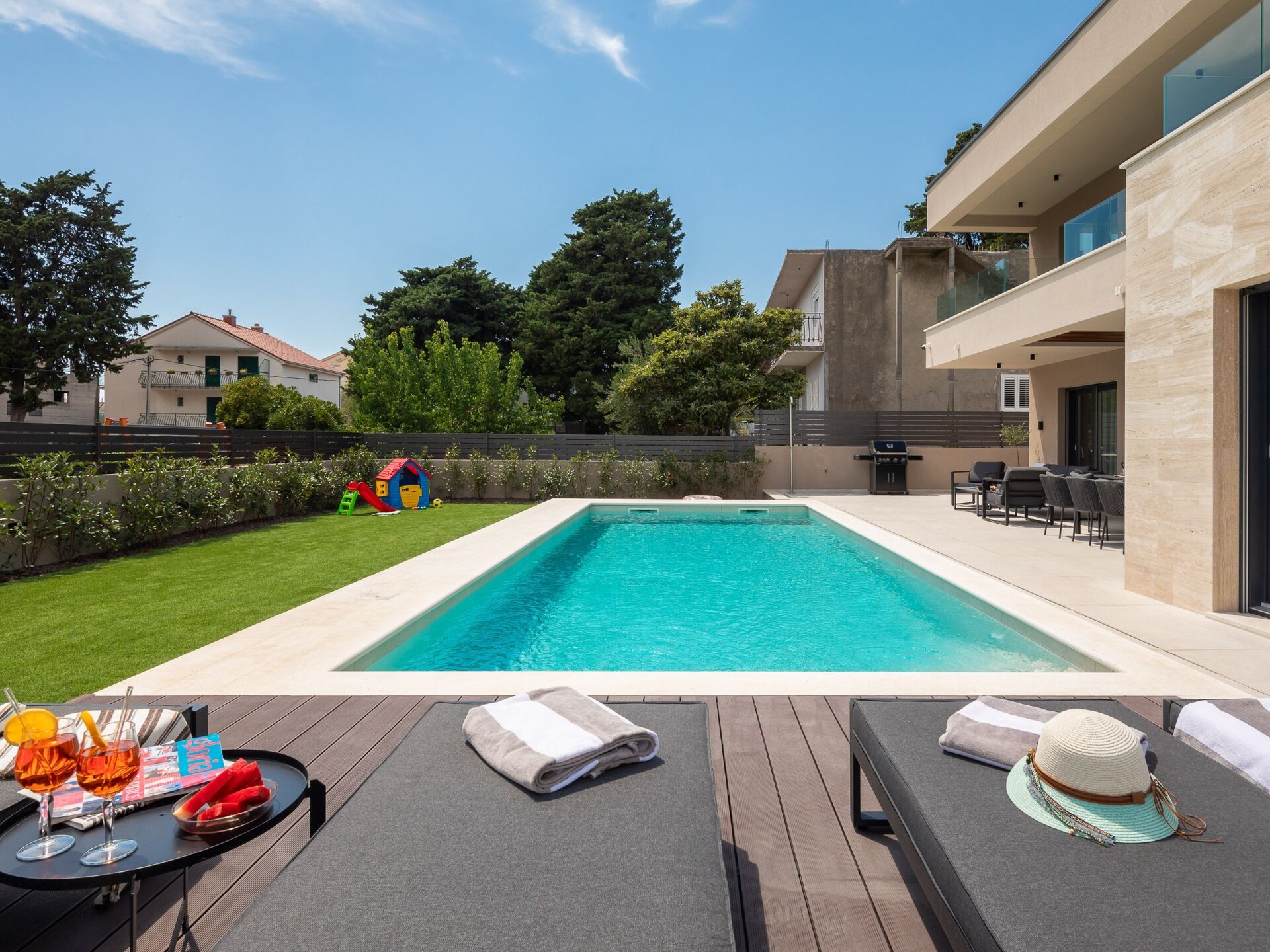 Villa Prima Lux: Ruim vakantiehuis met privézwembad op 400m van zee bij Split - foto 64