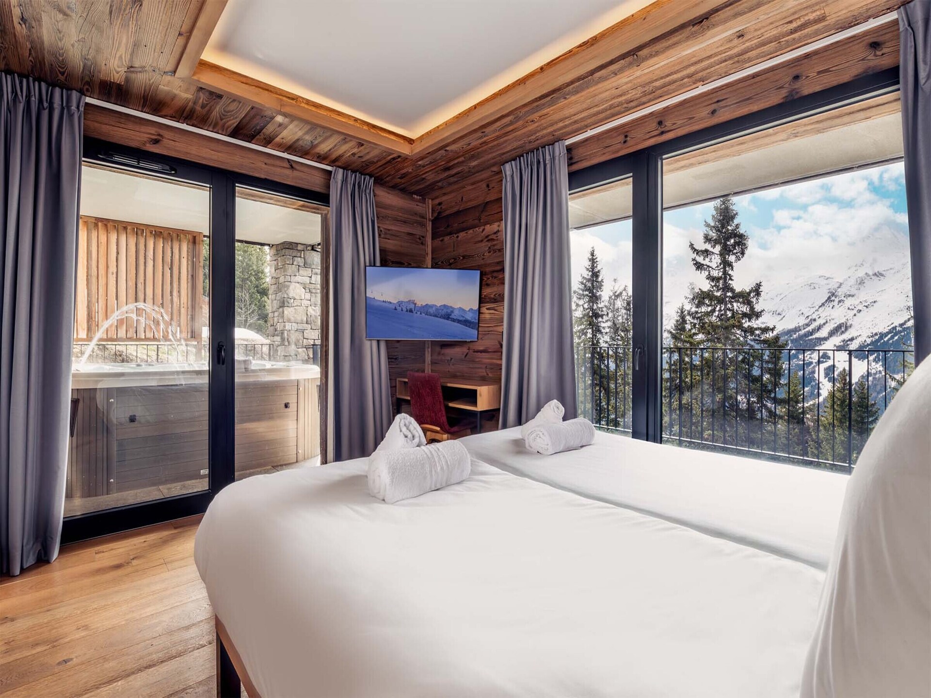 Vrijstaand chalet La Rosière: 14 pers, zwembad, vlakbij pistes - foto 6