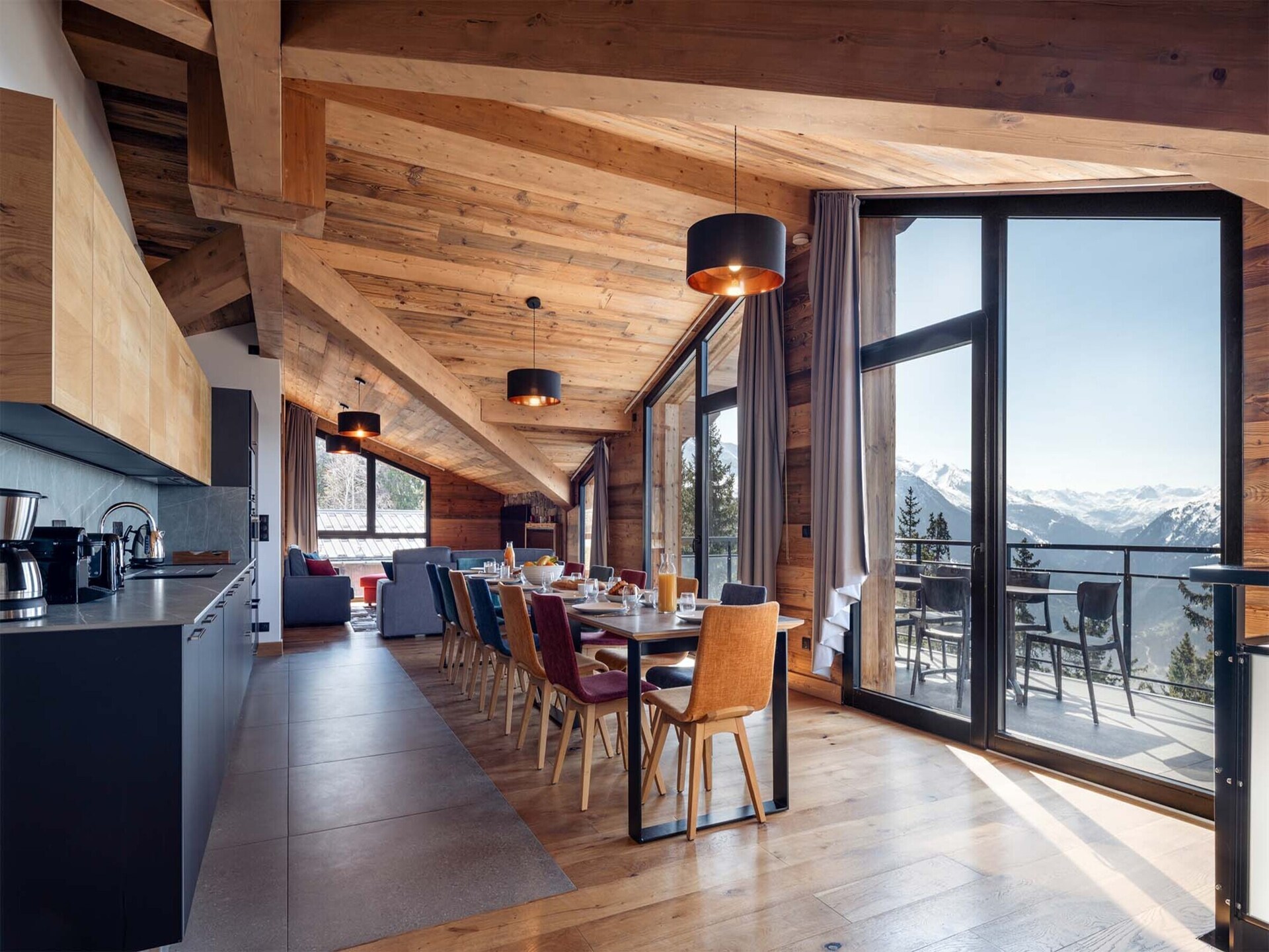Ruim duplex chalet voor 14 personen in La Rosière, vlakbij de pistes - foto 7