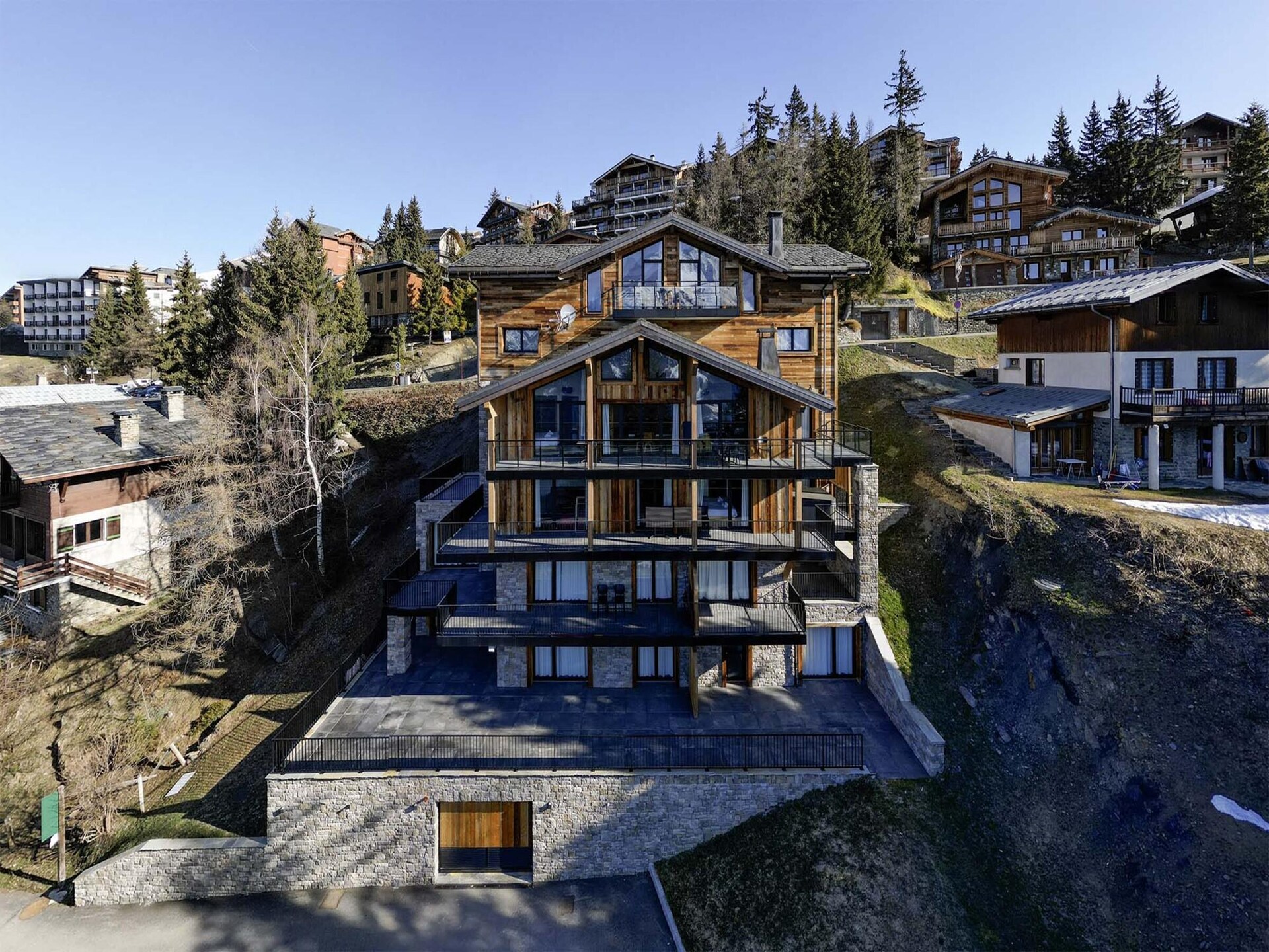 Ruim duplex chalet voor 14 personen in La Rosière, vlakbij de pistes - foto 2