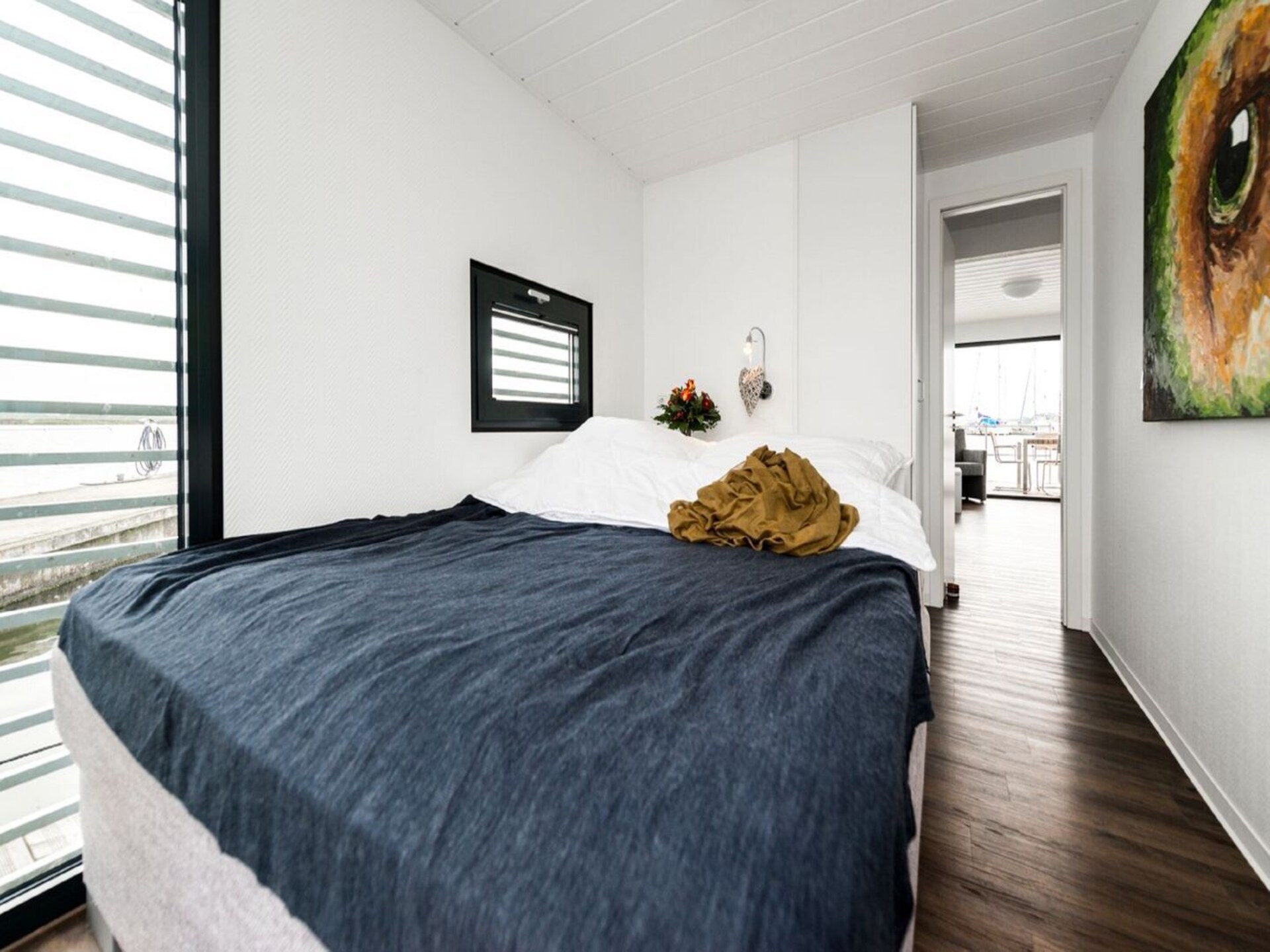 Op 500 m van zee: Unieke woonboot voor 6 personen in centrum Barth · 44 m² - foto 12