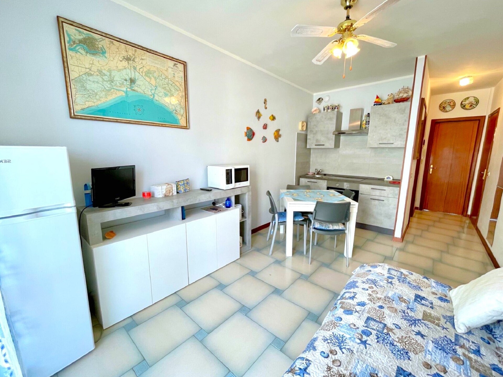 Aan het strand: Comfortabel appartement in Porto Santa Margherita · 4 pers. - foto 8