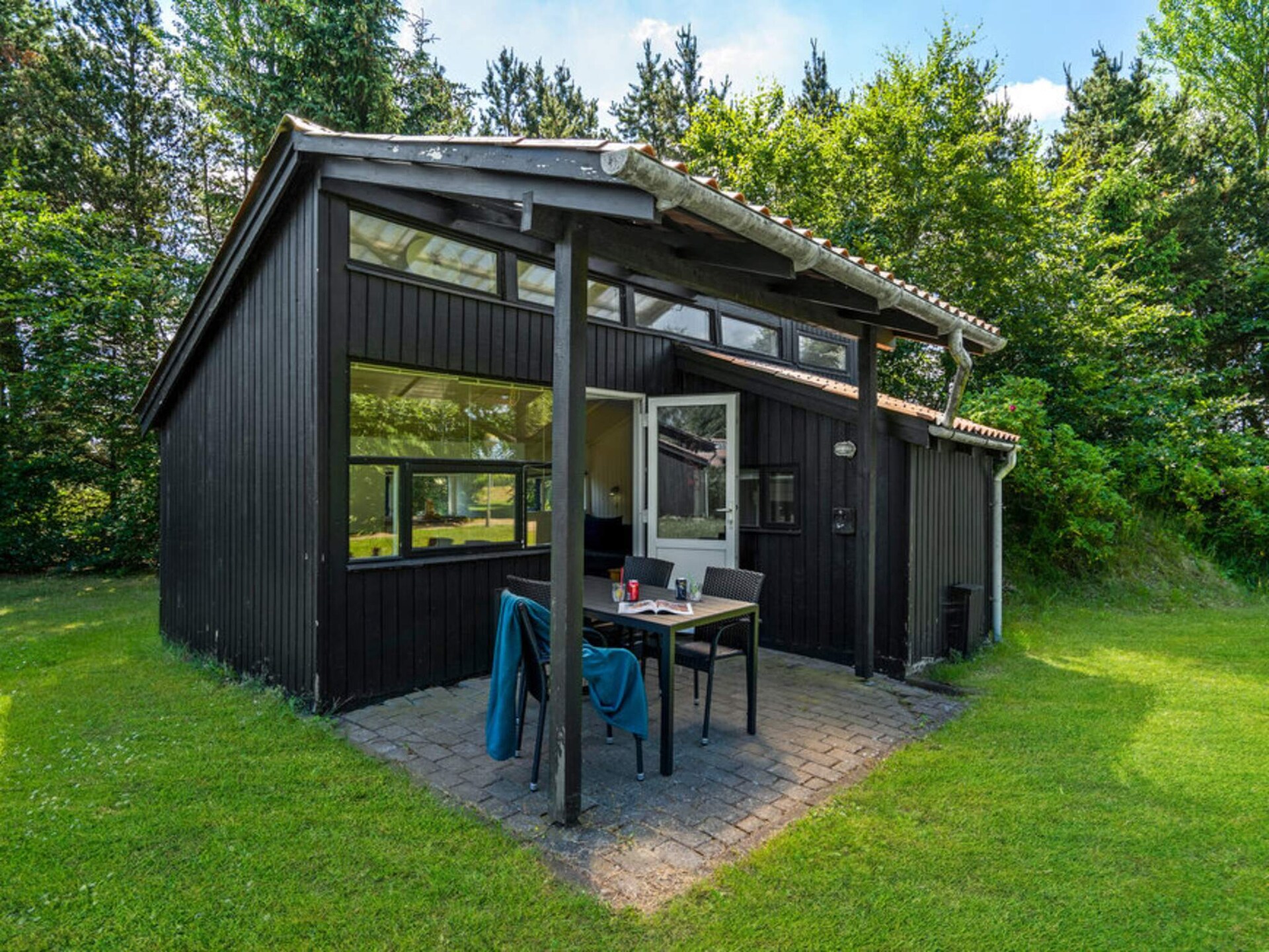 Knusse houten hut voor 4 personen bij Hampen Sø, omringd door bos en heide - foto 4