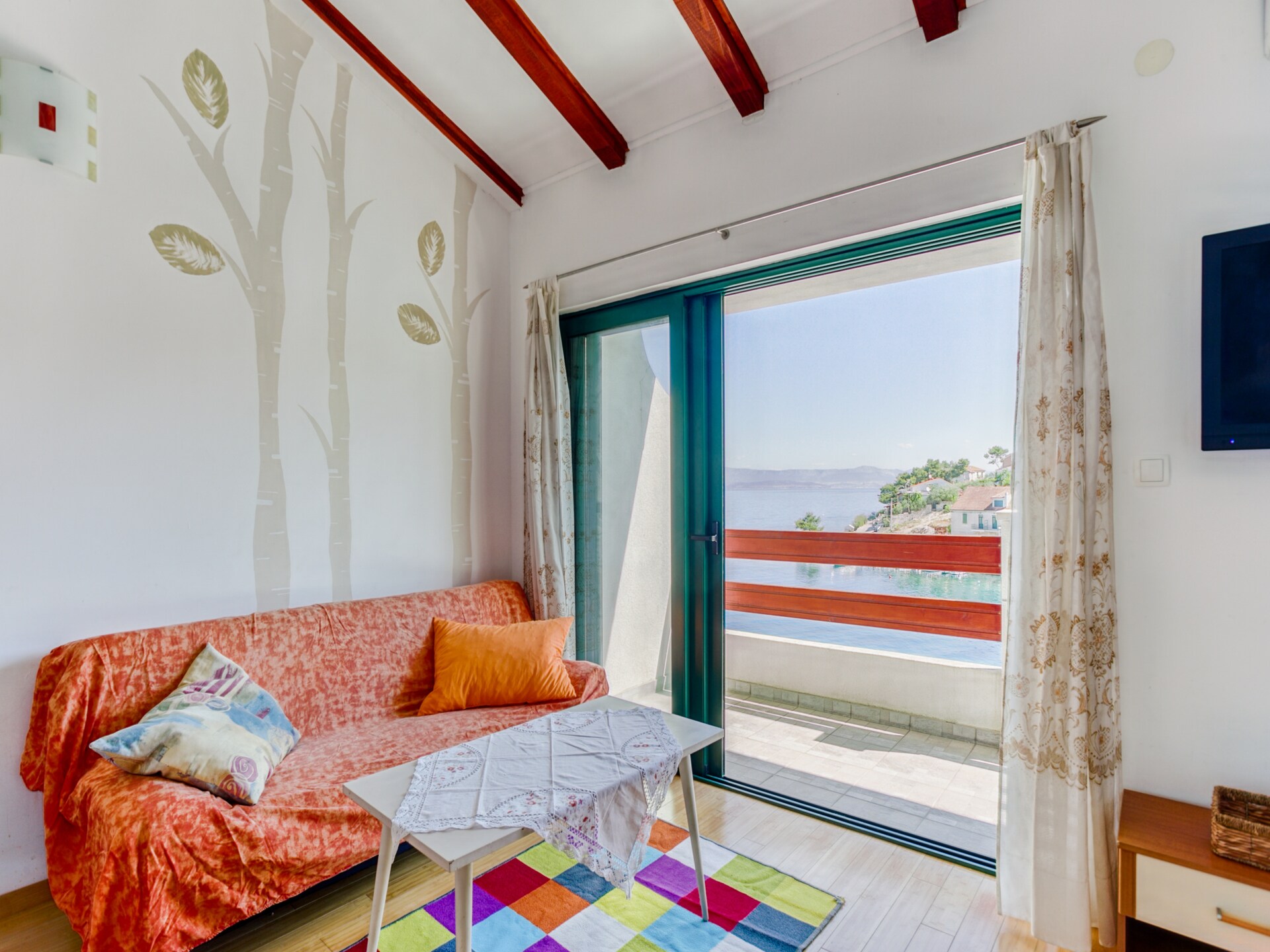 Appartement Anja: Uitzicht op de Baai van Stomorska voor 6 personen - foto 12
