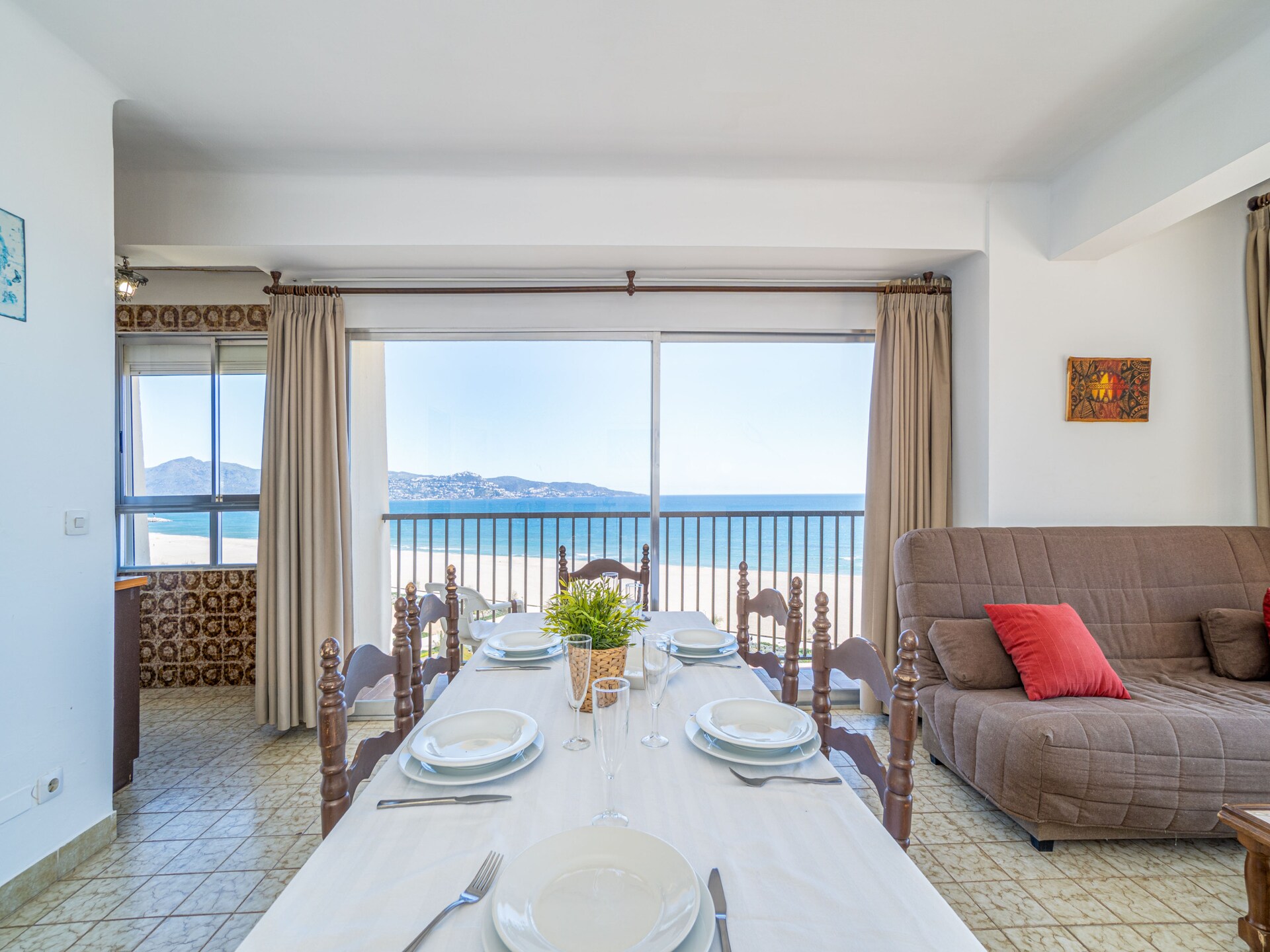 Aan het strand: Licht appartement voor 5 personen in Empuriabrava - foto 11