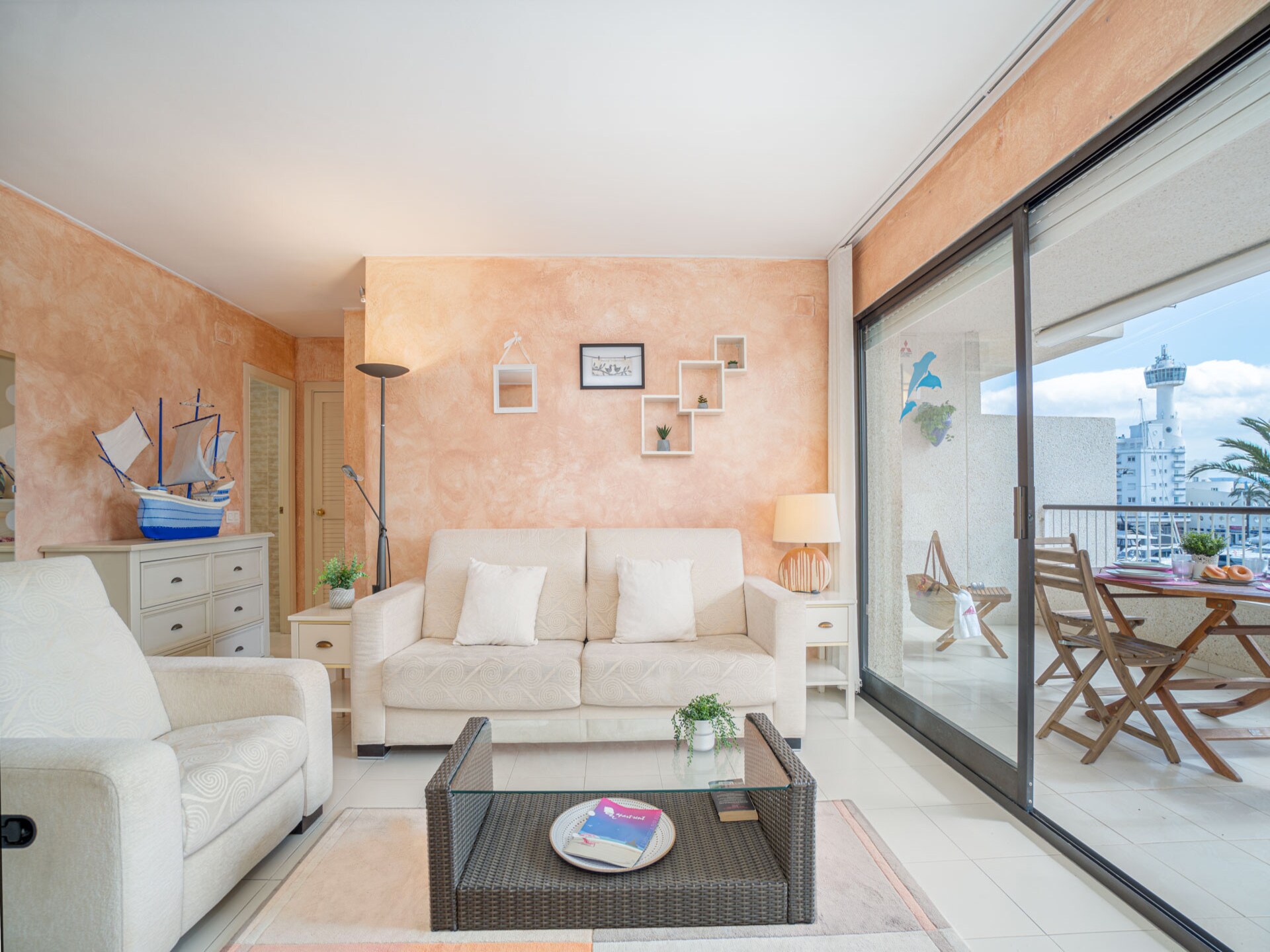 Kanaalzicht appartement voor 5 personen in Empuriabrava, vlakbij strand - foto 7