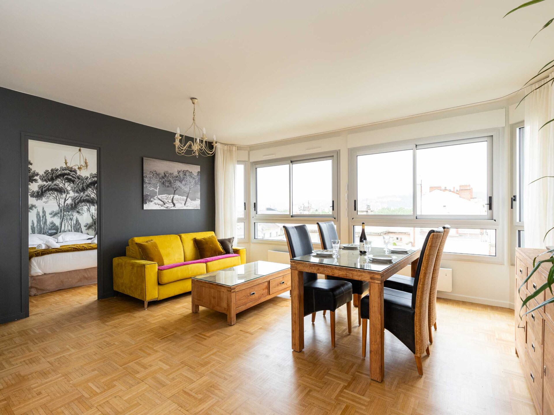 Licht modern appartement in het groen van Lyon, vlak bij metro Foch - foto 9