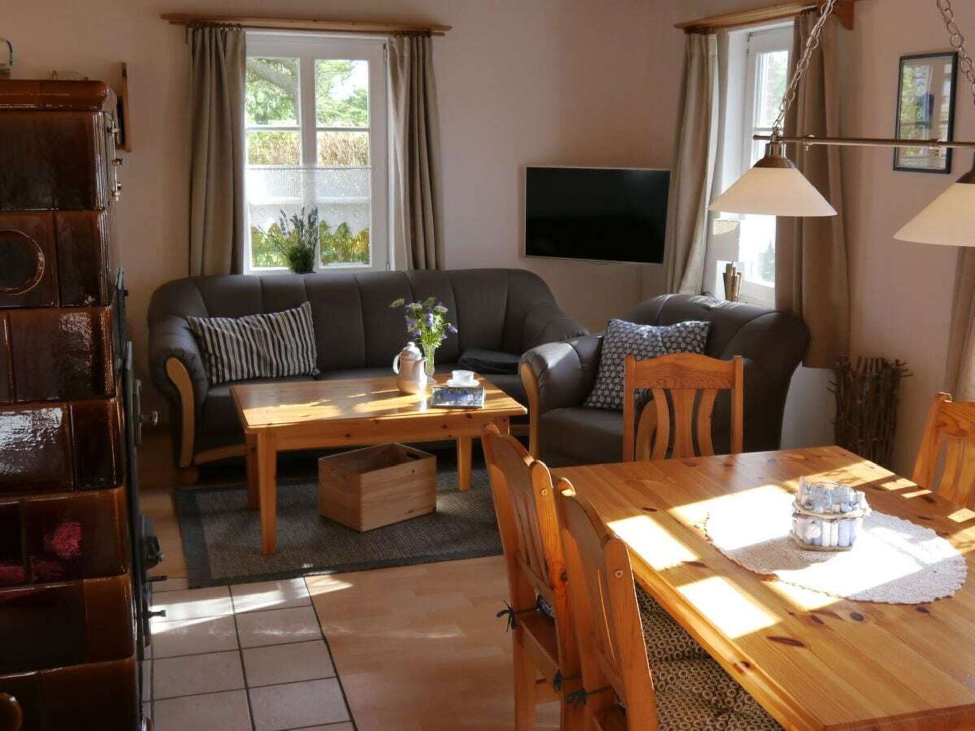 Huus Heini: Ruim vakantiehuis op Nordstrand met weids uitzicht over de weilanden - foto 3